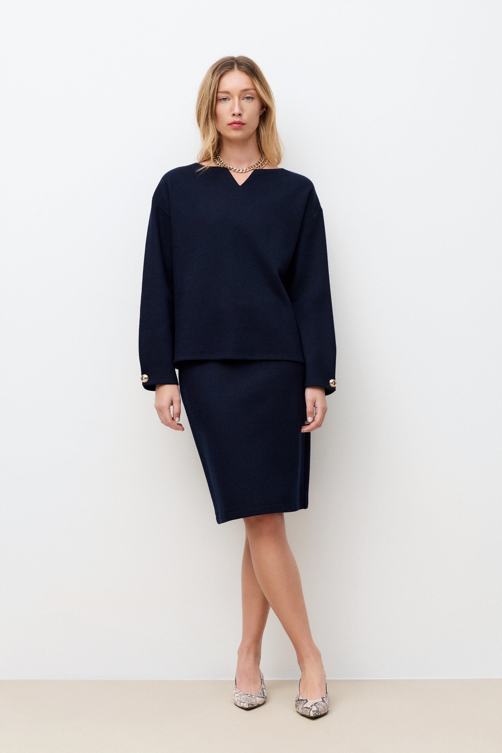 T-shirt Tninie bleu marine femme