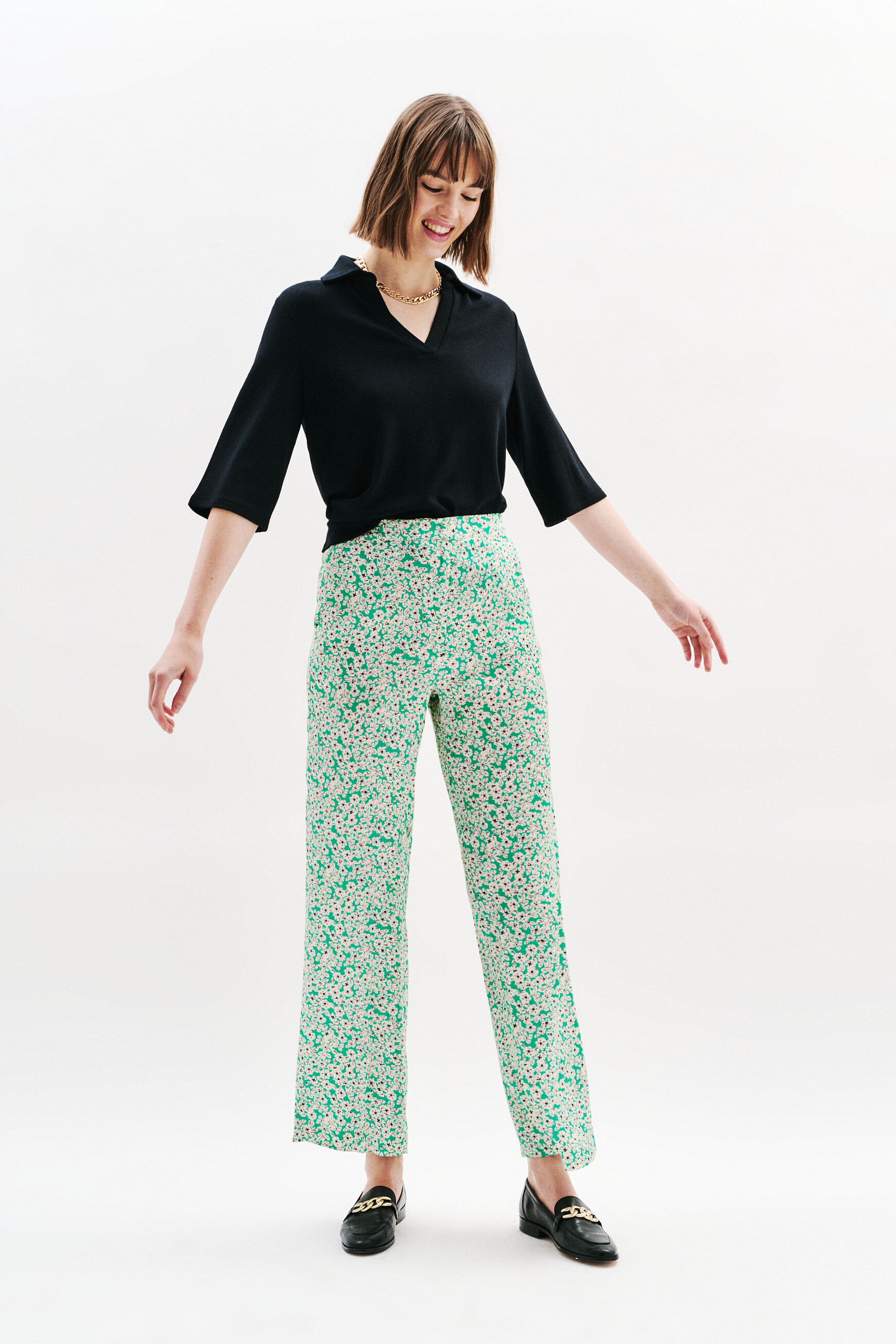 pantalon patoche vert emeraude femme Pantalon Patoche vert émeraude femme