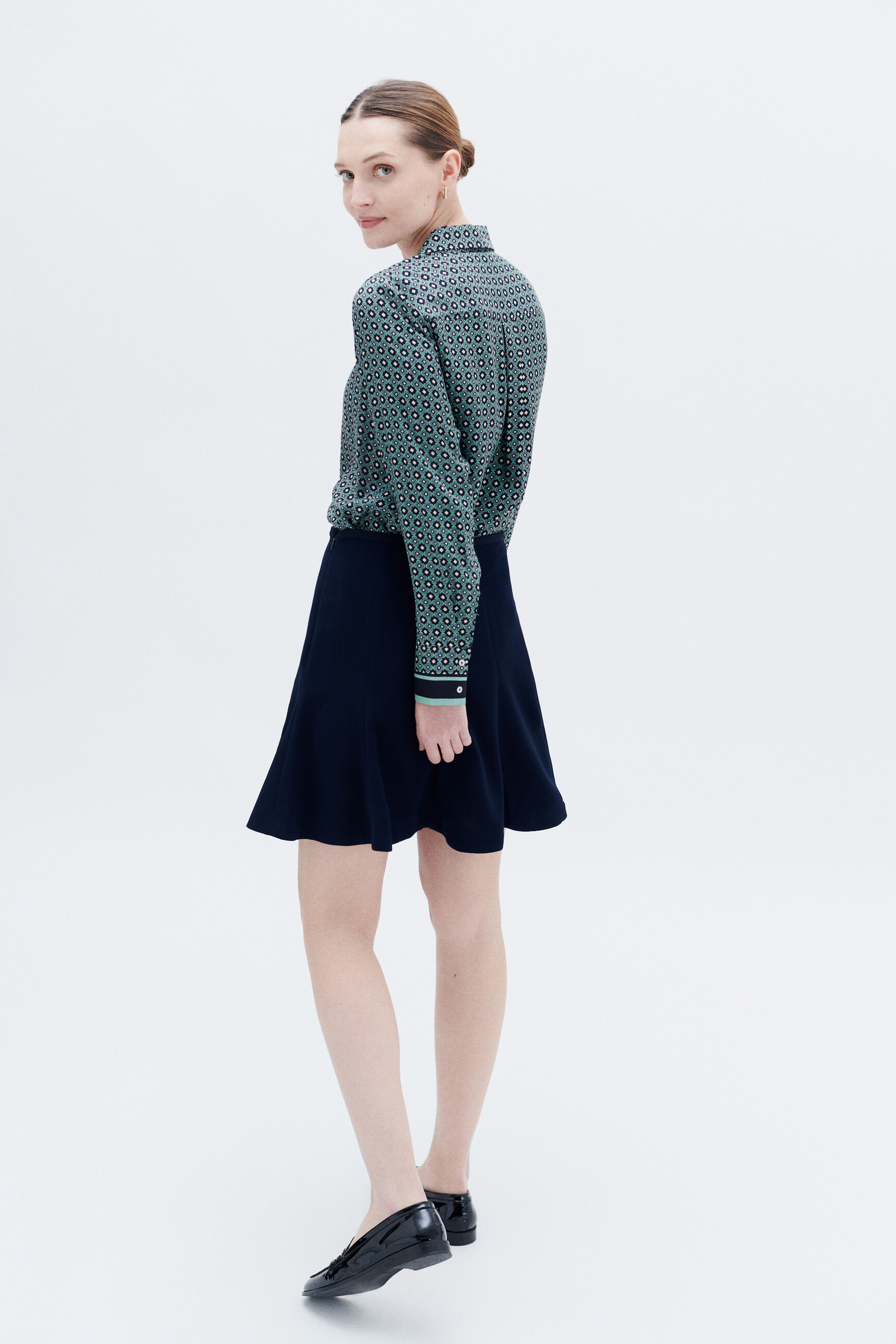 jupe jannie bleu marine femme Jupe jannie bleu marine femme