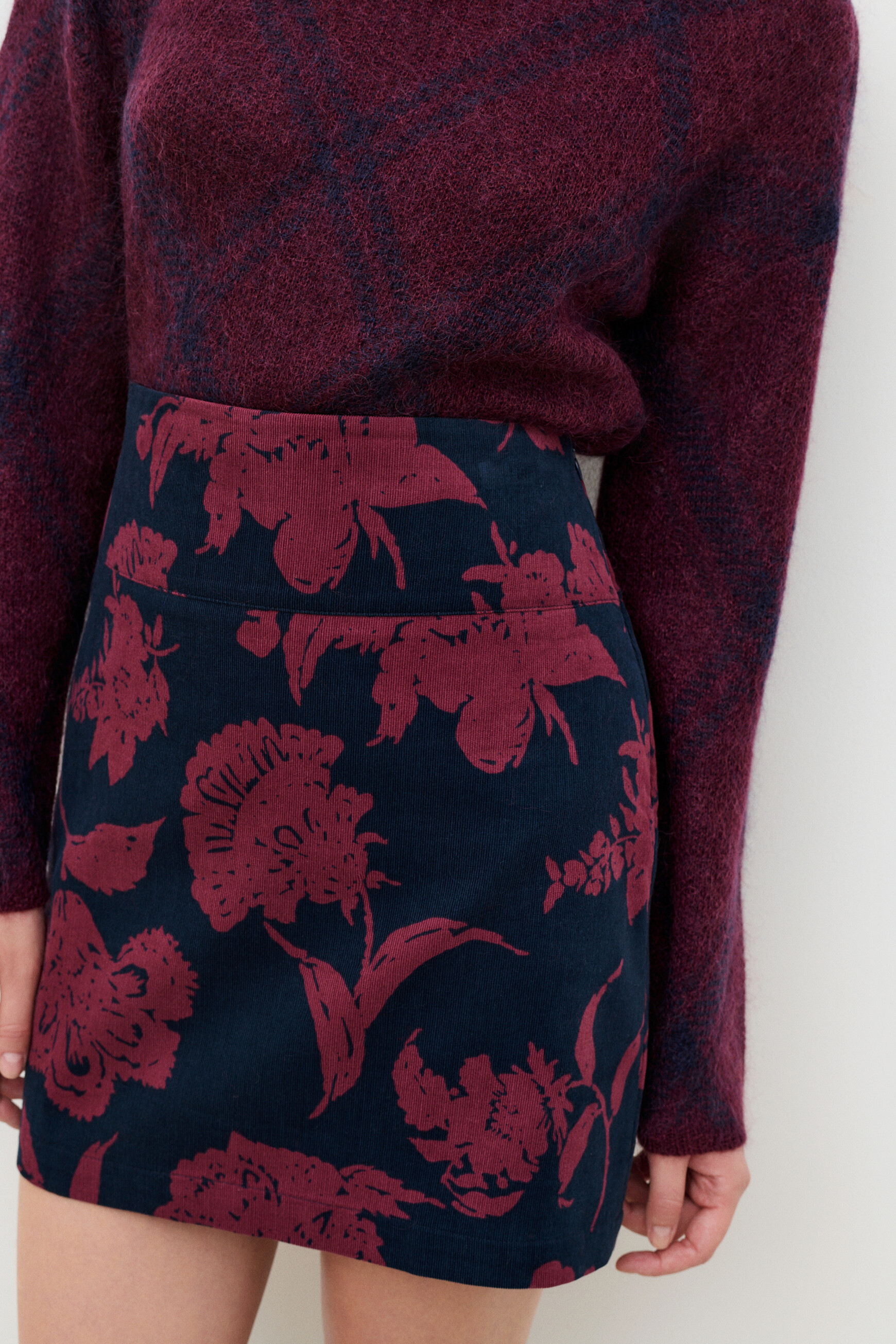 Joscane skirt burgundy woman