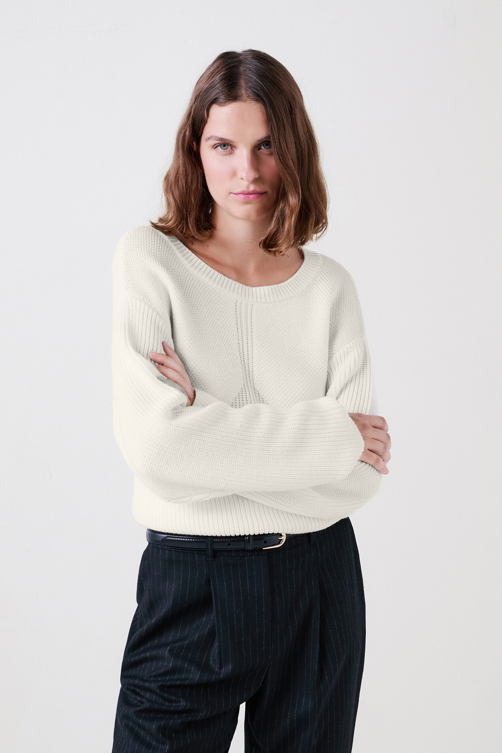 mjeffrey sweater ivory woman