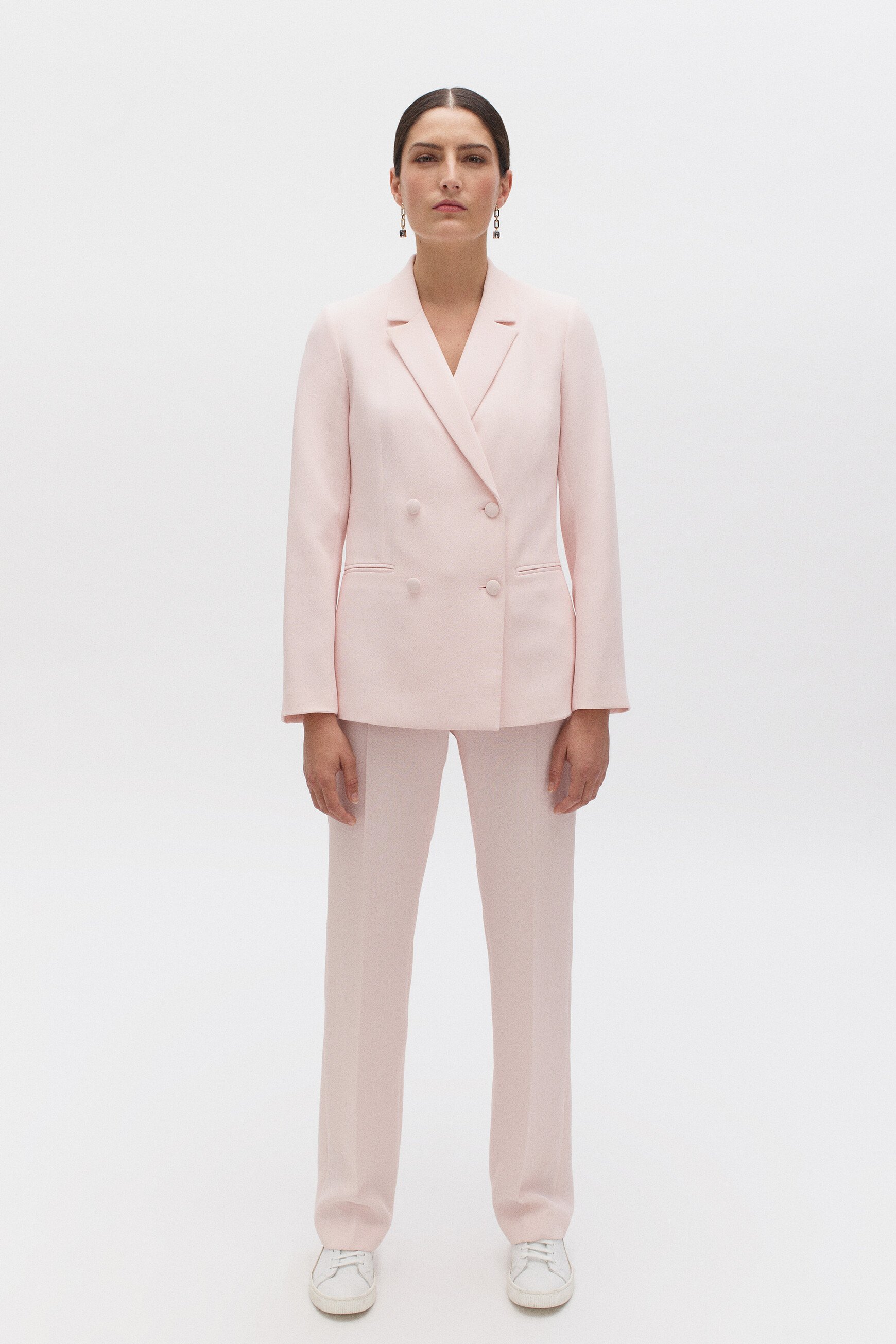 Blazer femme rose pastel deals