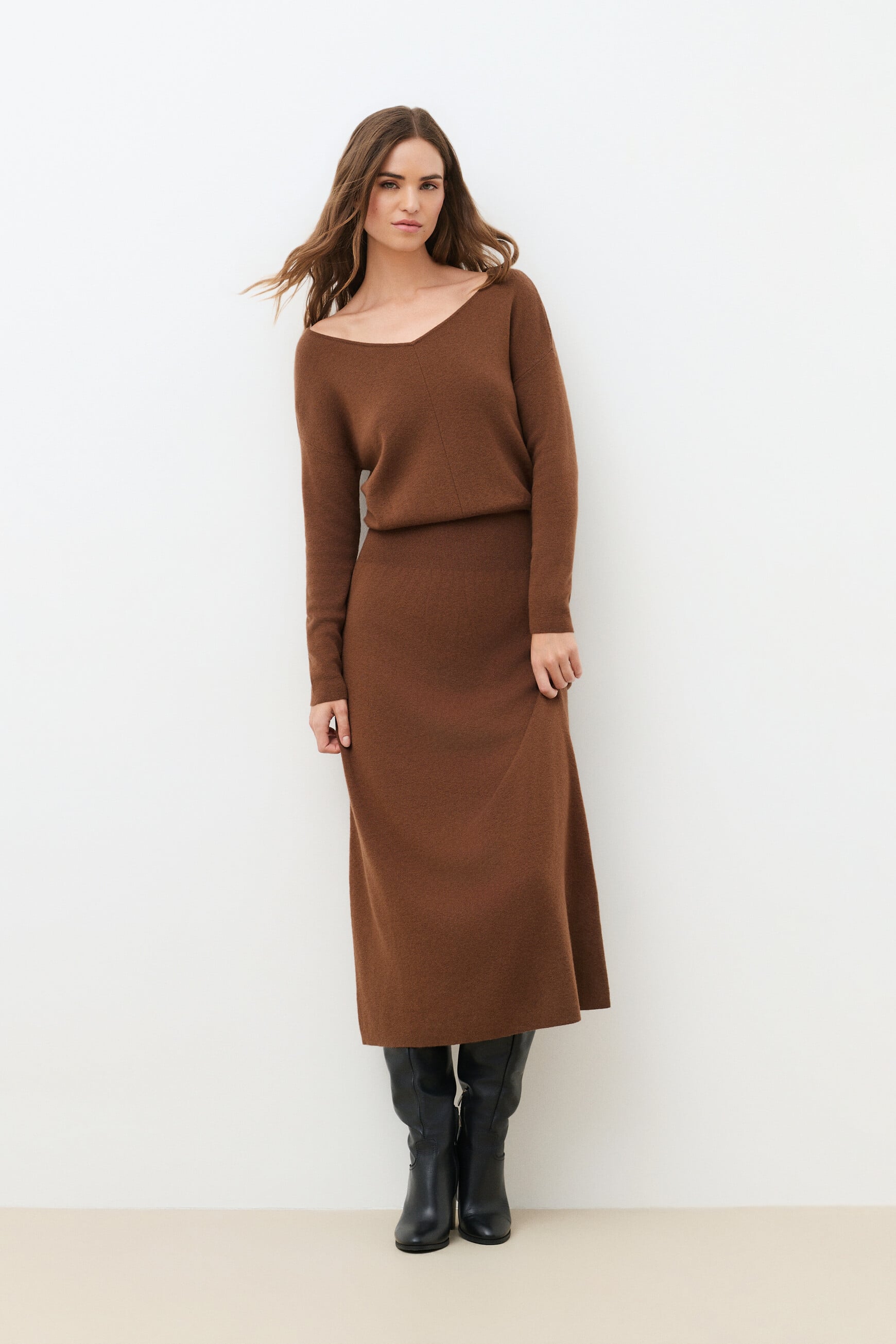 Kleid Rgabyl braun damen