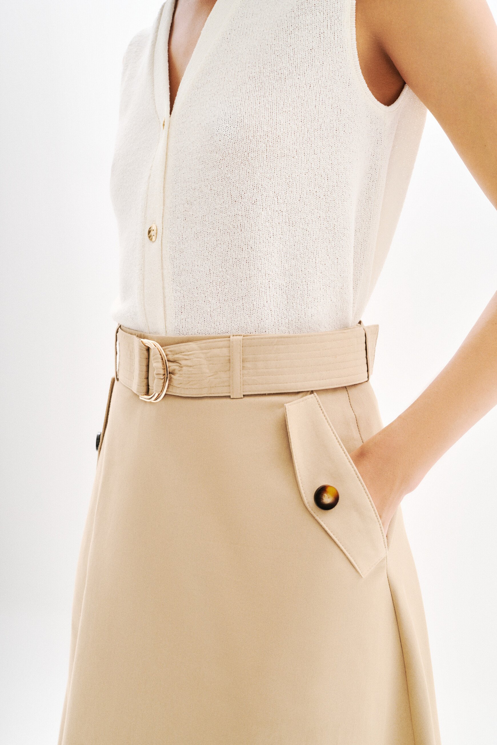 jupe jupinette taupe femme Jupe Jupinette taupe femme