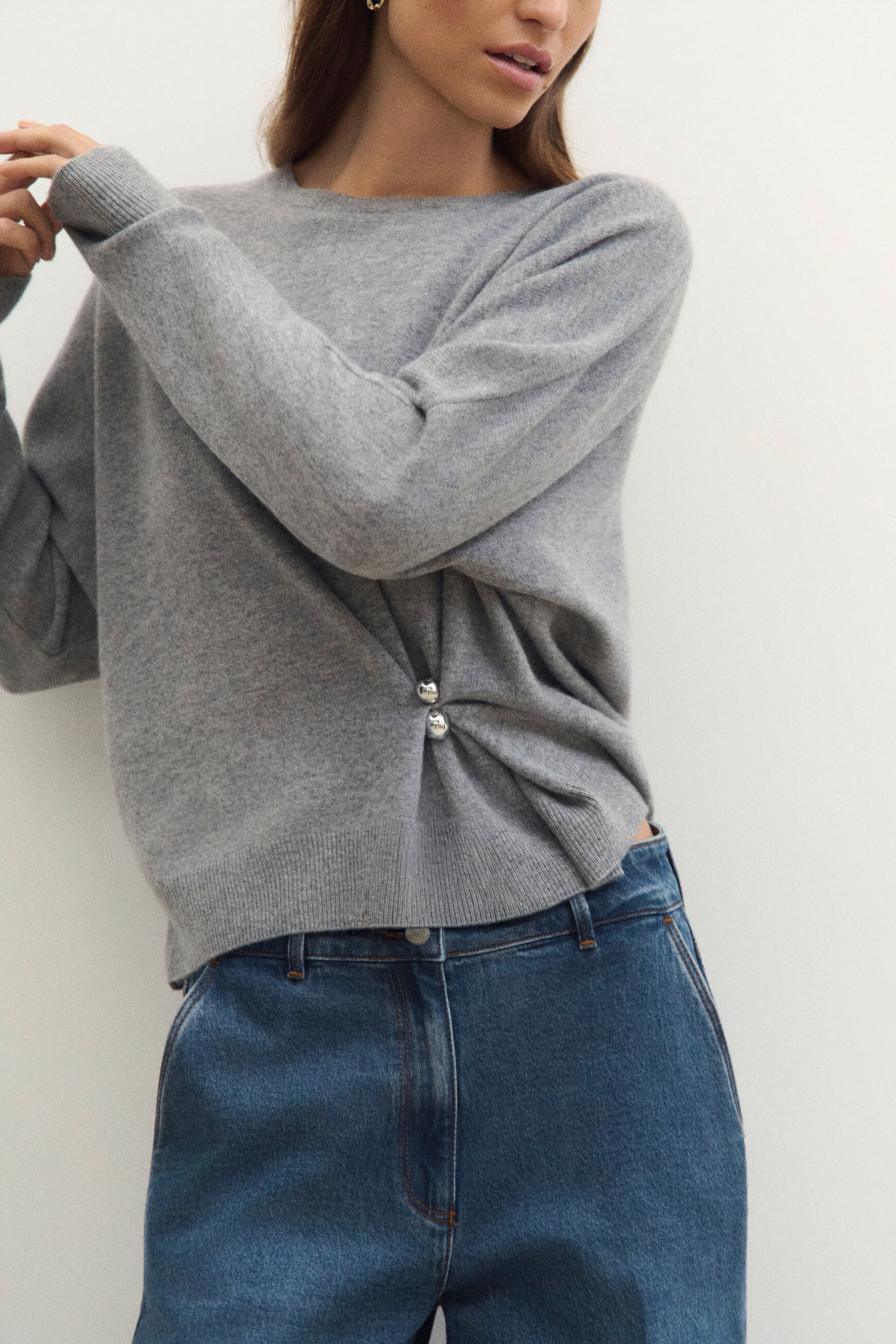 Pullover Mcandy grau damen