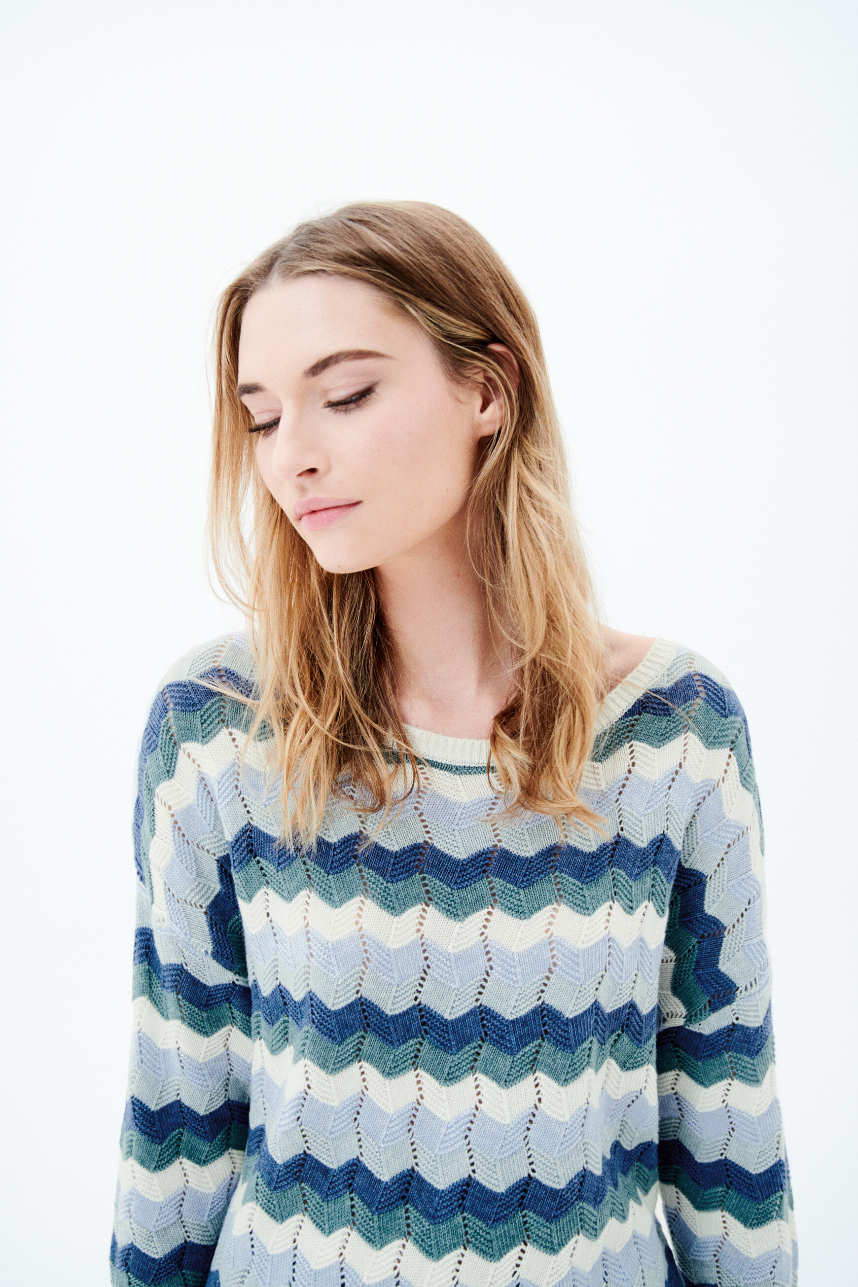 Pull marineta denim stone femme