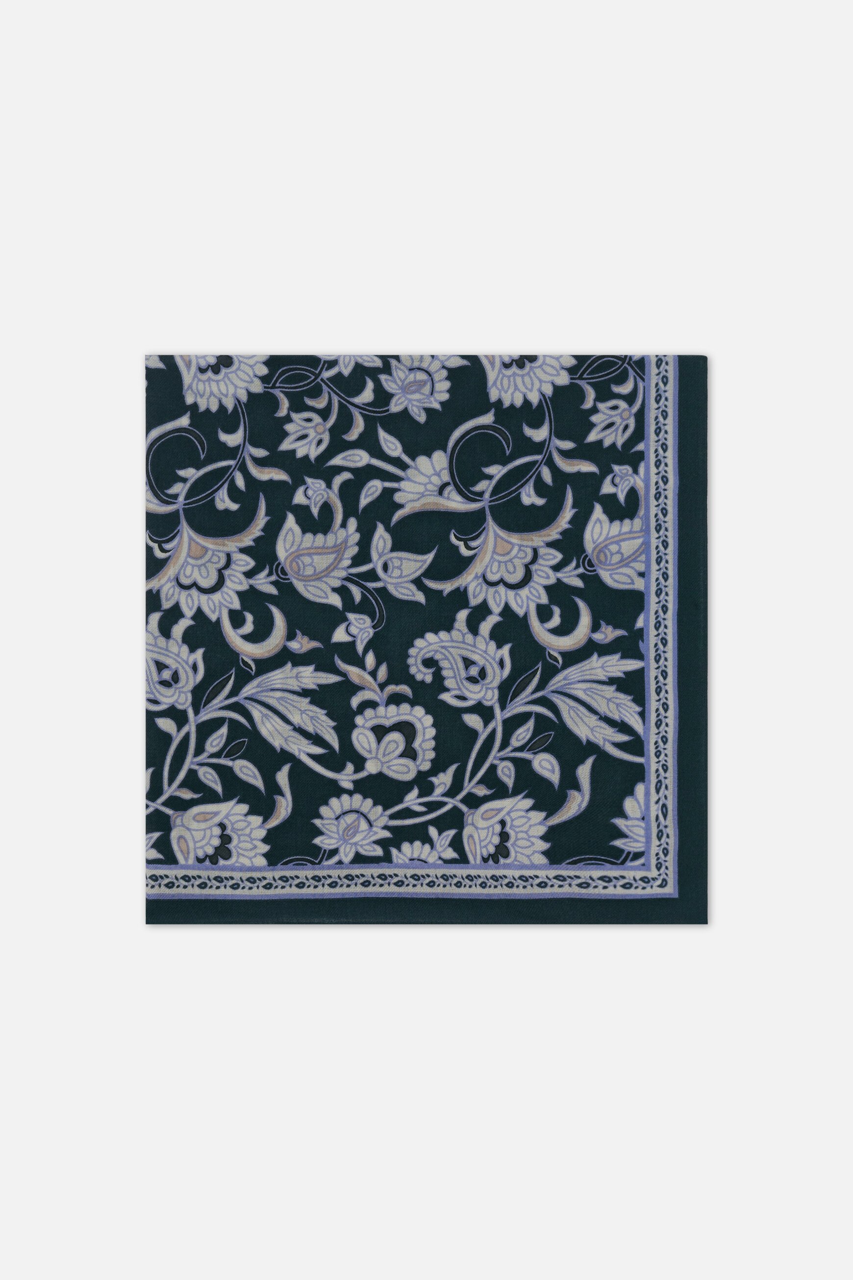 Lamira 100% wool scarf khaki green woman