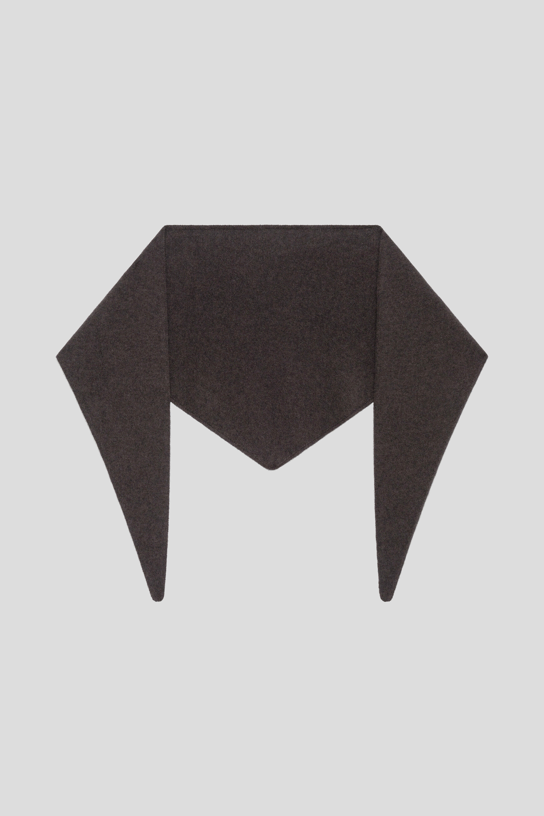 Malone 100% cashmere scarf dark brown woman