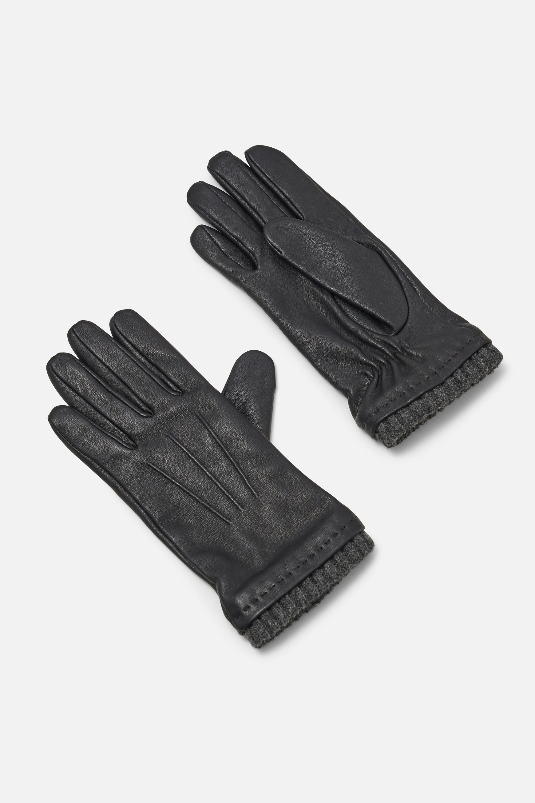 Accessoires Handschoenen Leren handschoenen Emu Leren handschoenen zwart casual uitstraling 