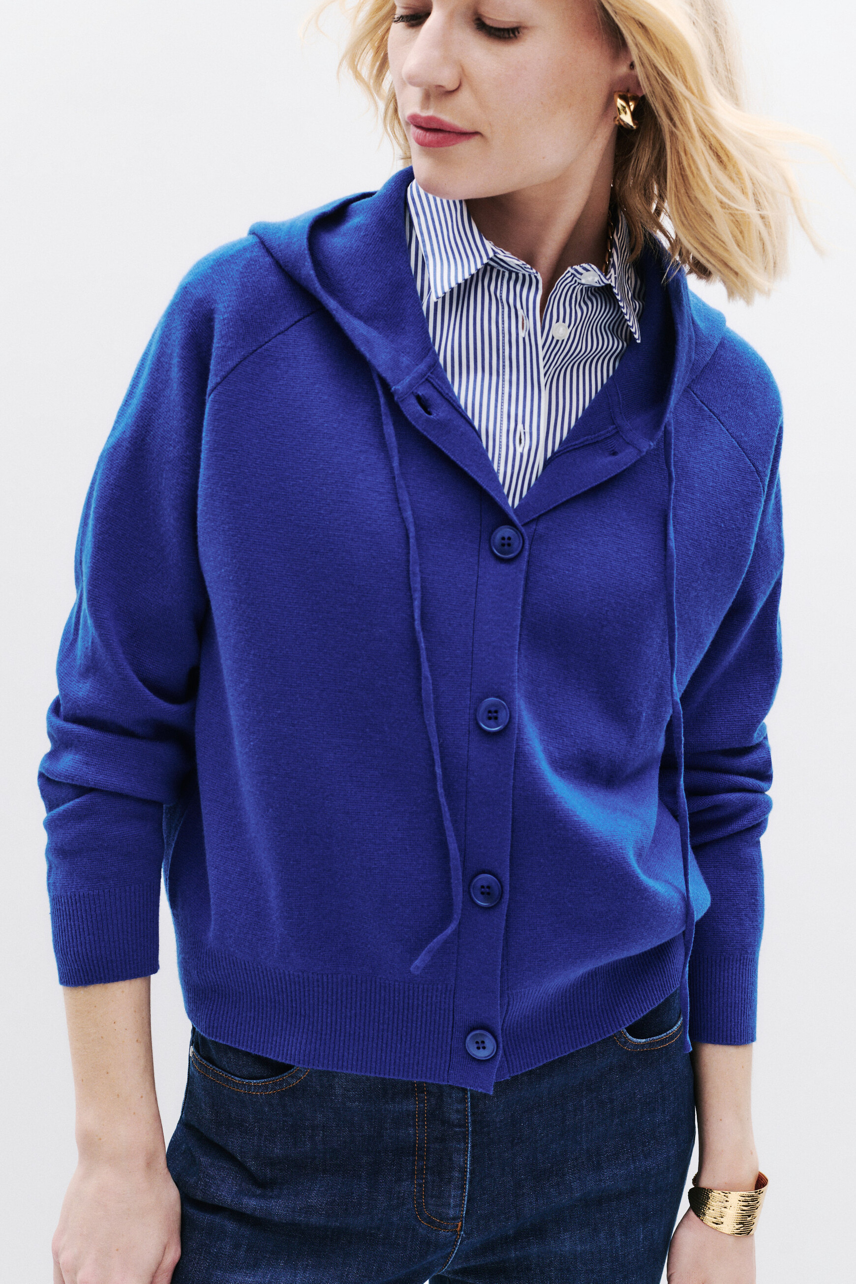 gilet monsina elektroblau donna Gilet Monsina elektroblau donna