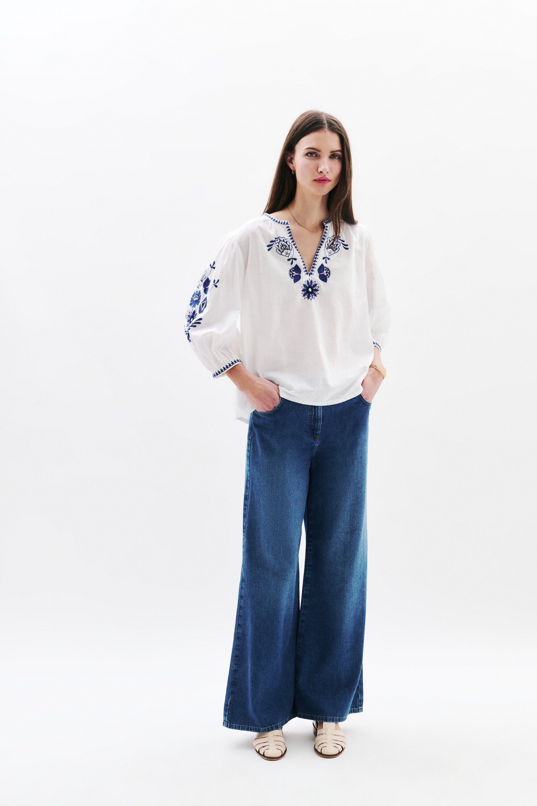 blouse cangelina bleu marine femme Blouse cangelina bleu marine femme