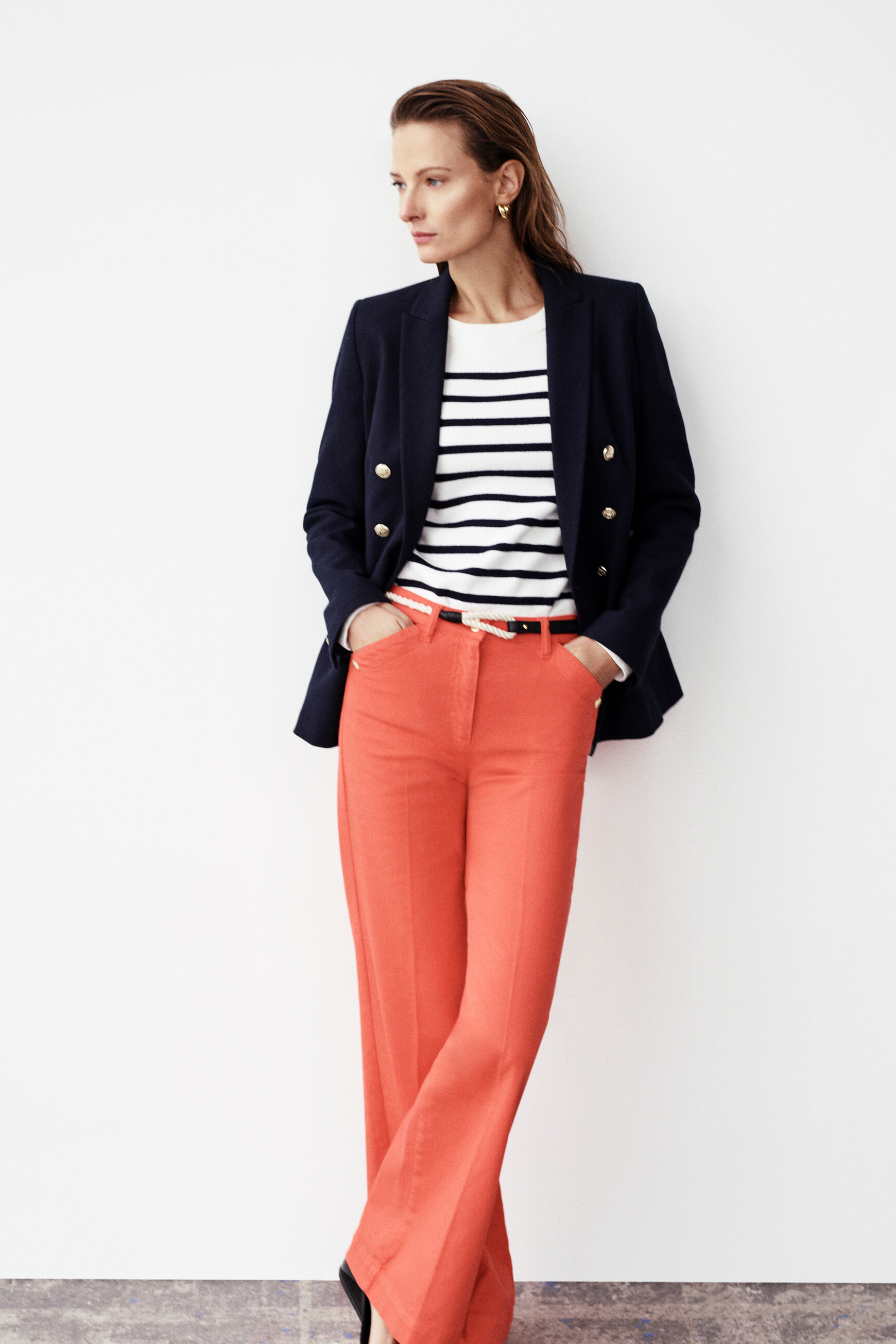 Hose Lazzaro orange damen