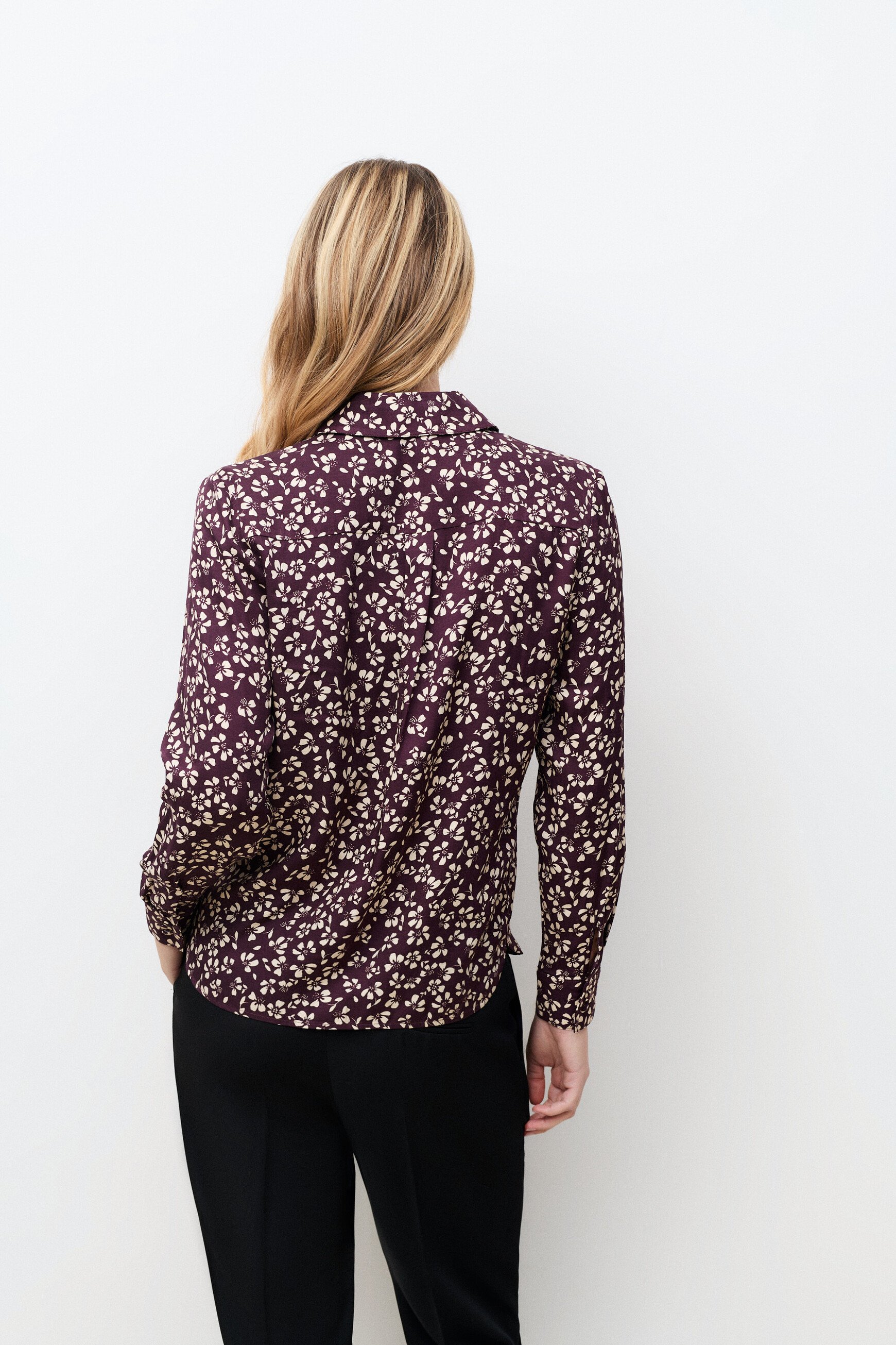 Chemise Charme prune femme