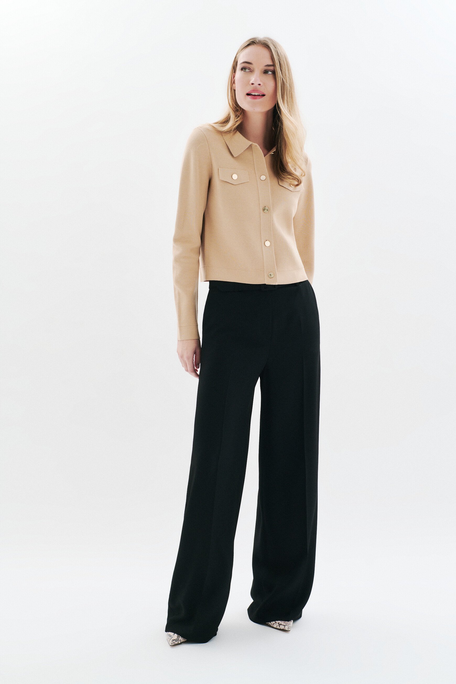 Pantalon Pclem noir femme