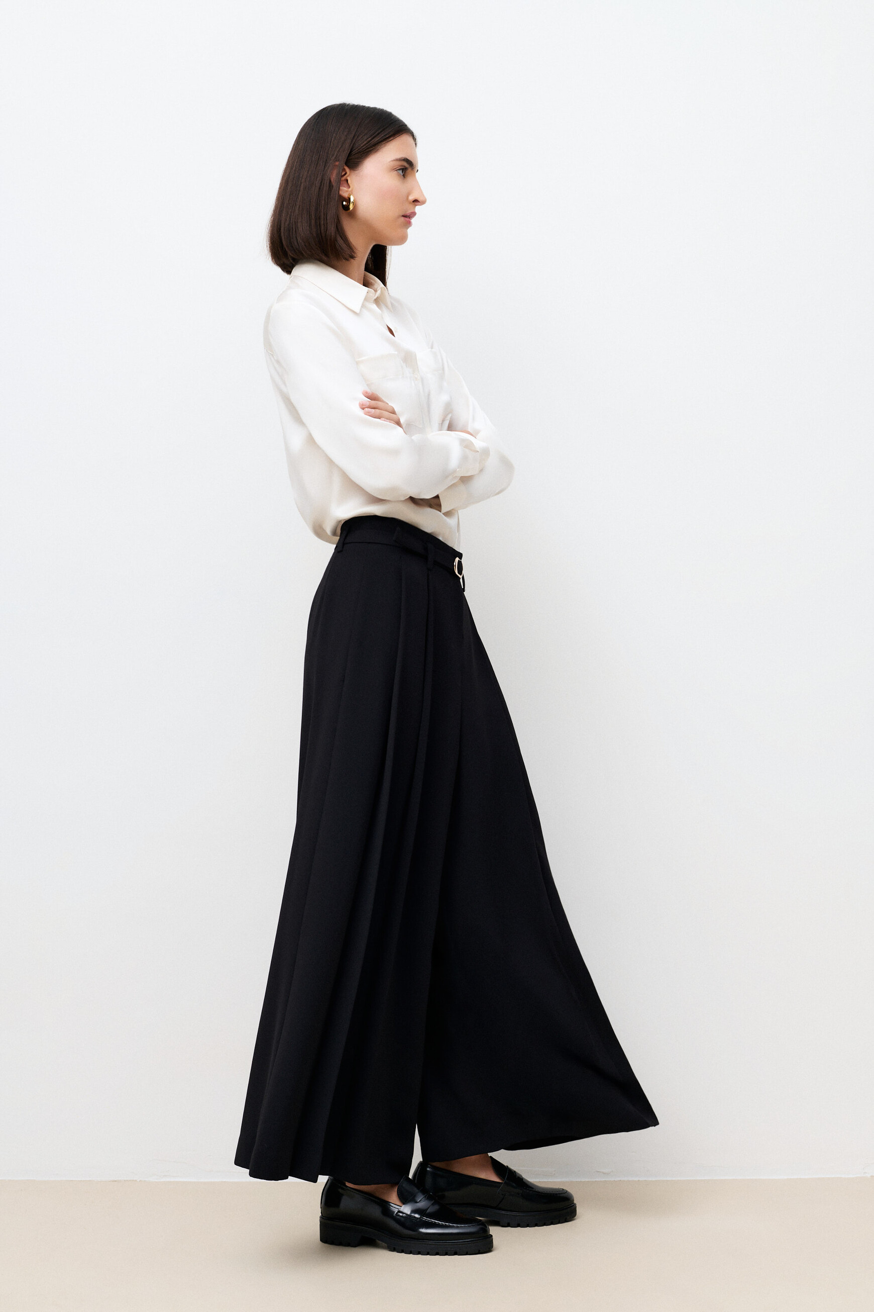 Pantalon Pinceau noir femme