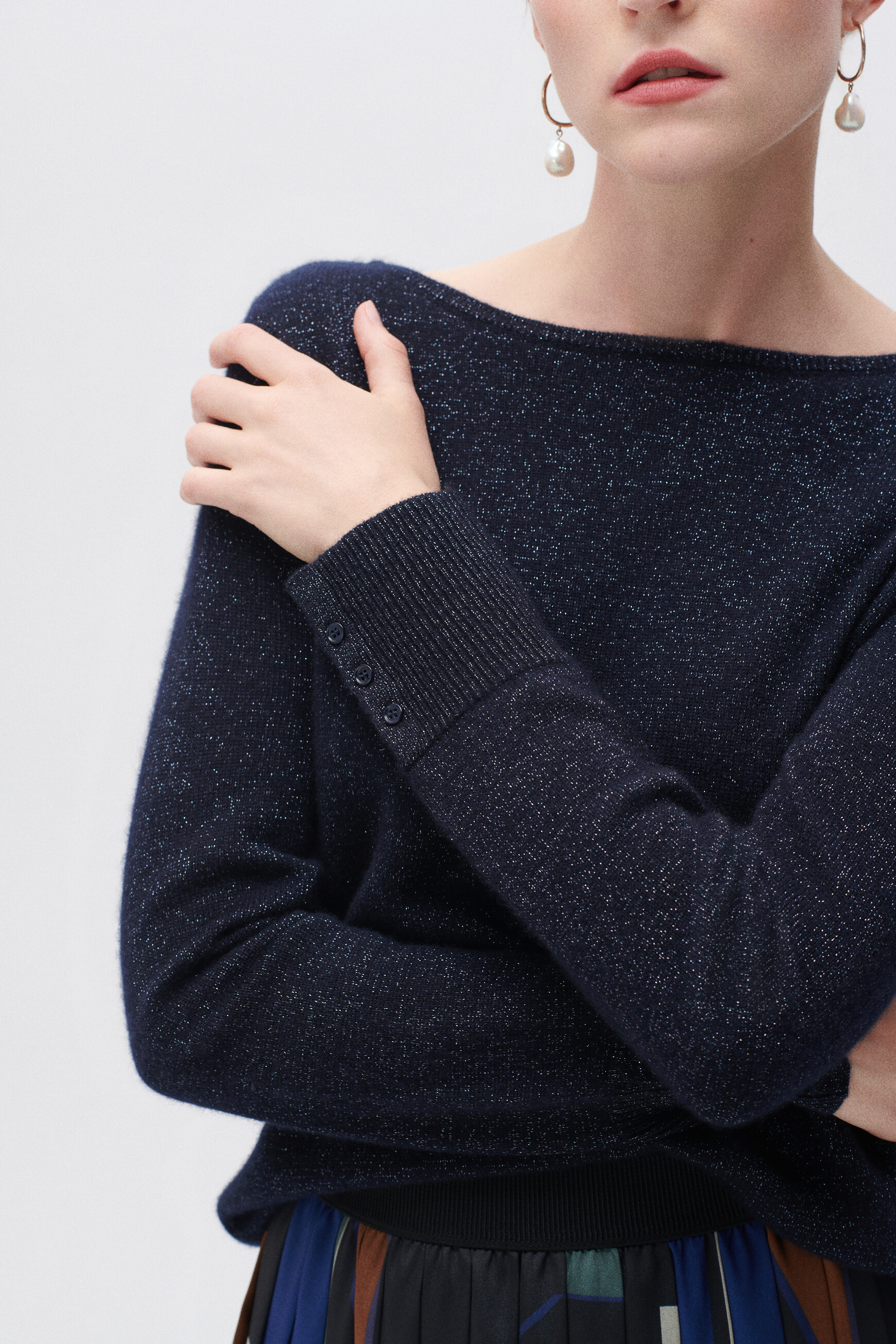 Zoan sweater navy blue woman