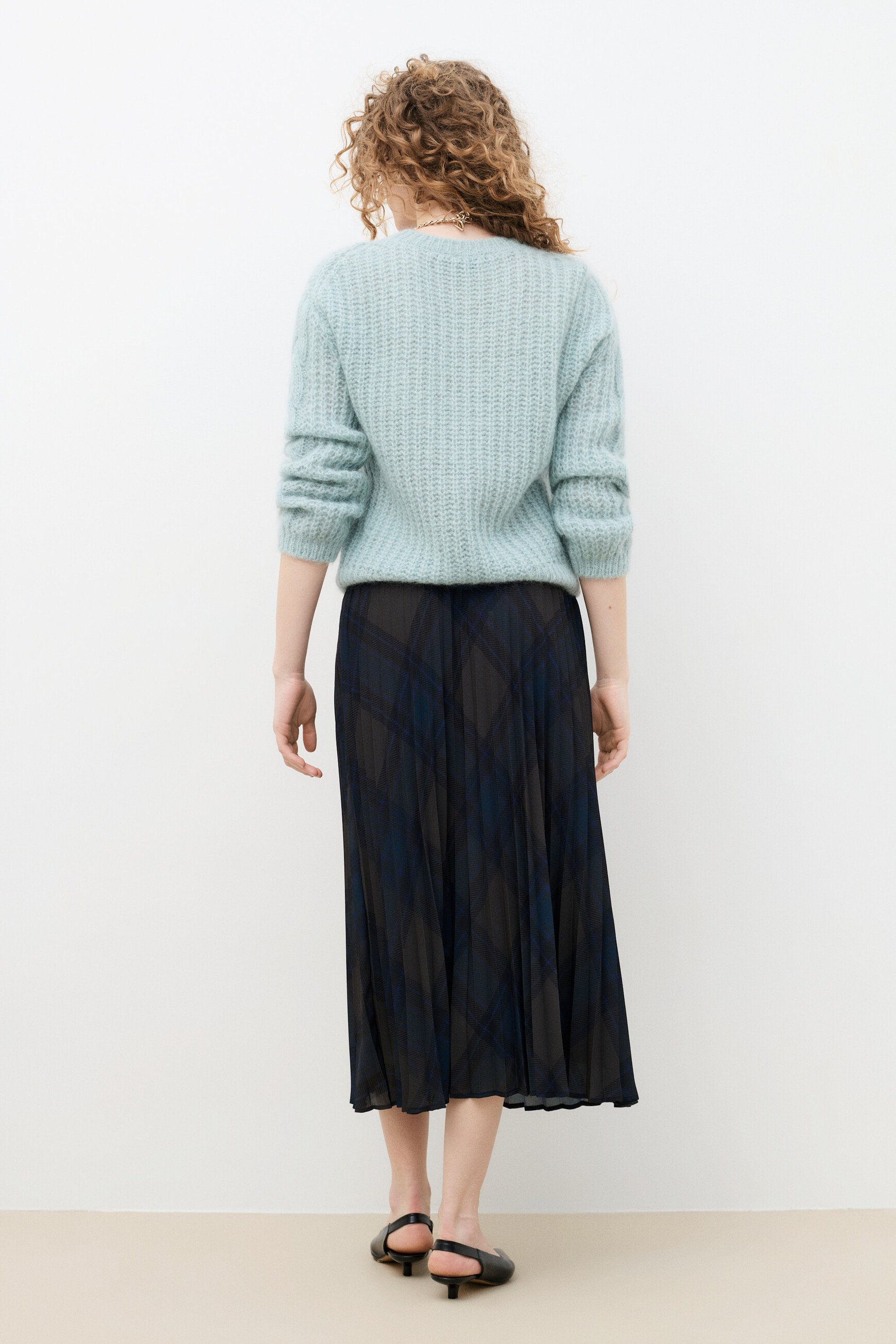 Pull Mleandro bleu gris femme