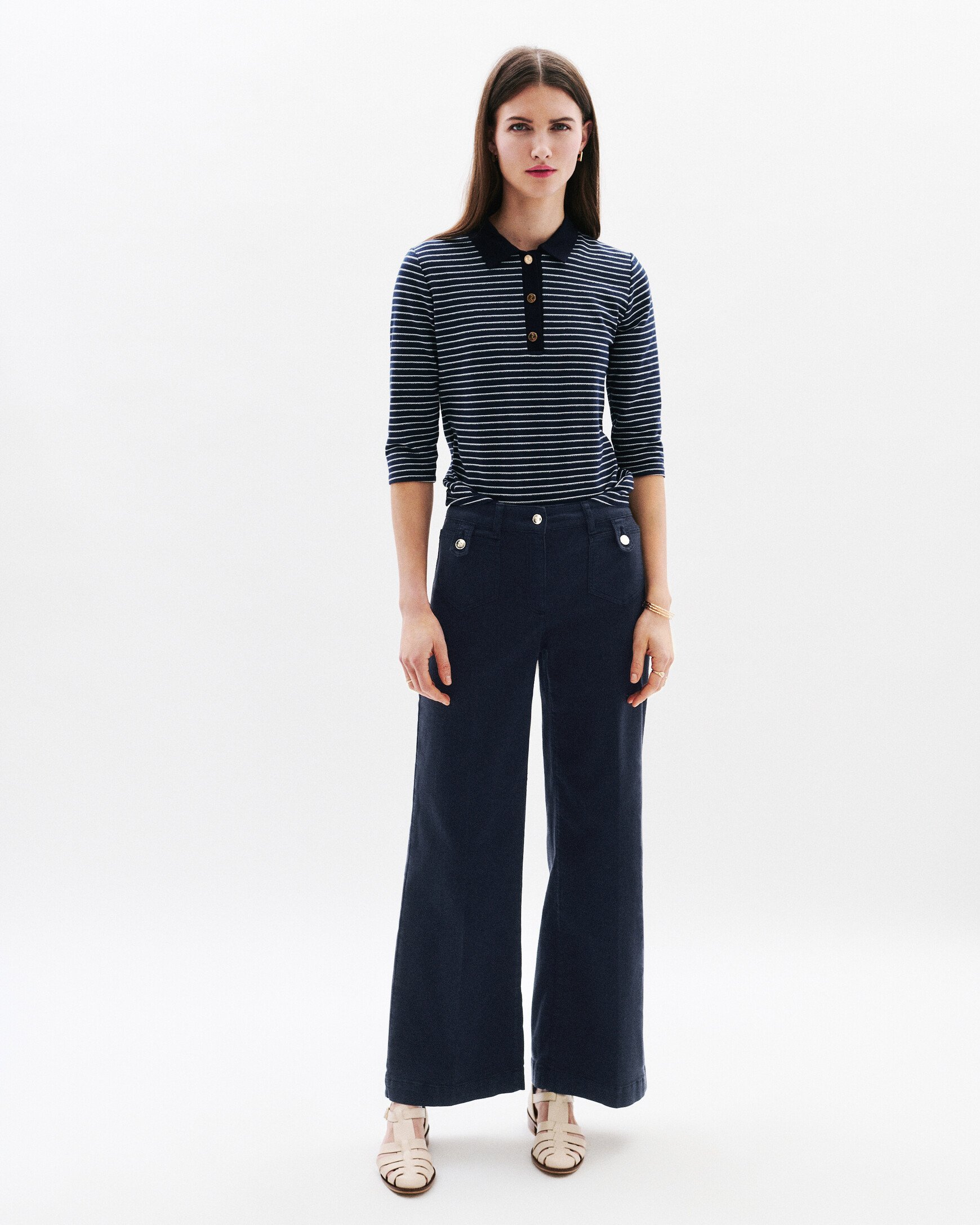 pantalon pietro bleu marine femme Pantalon Pietro bleu marine femme