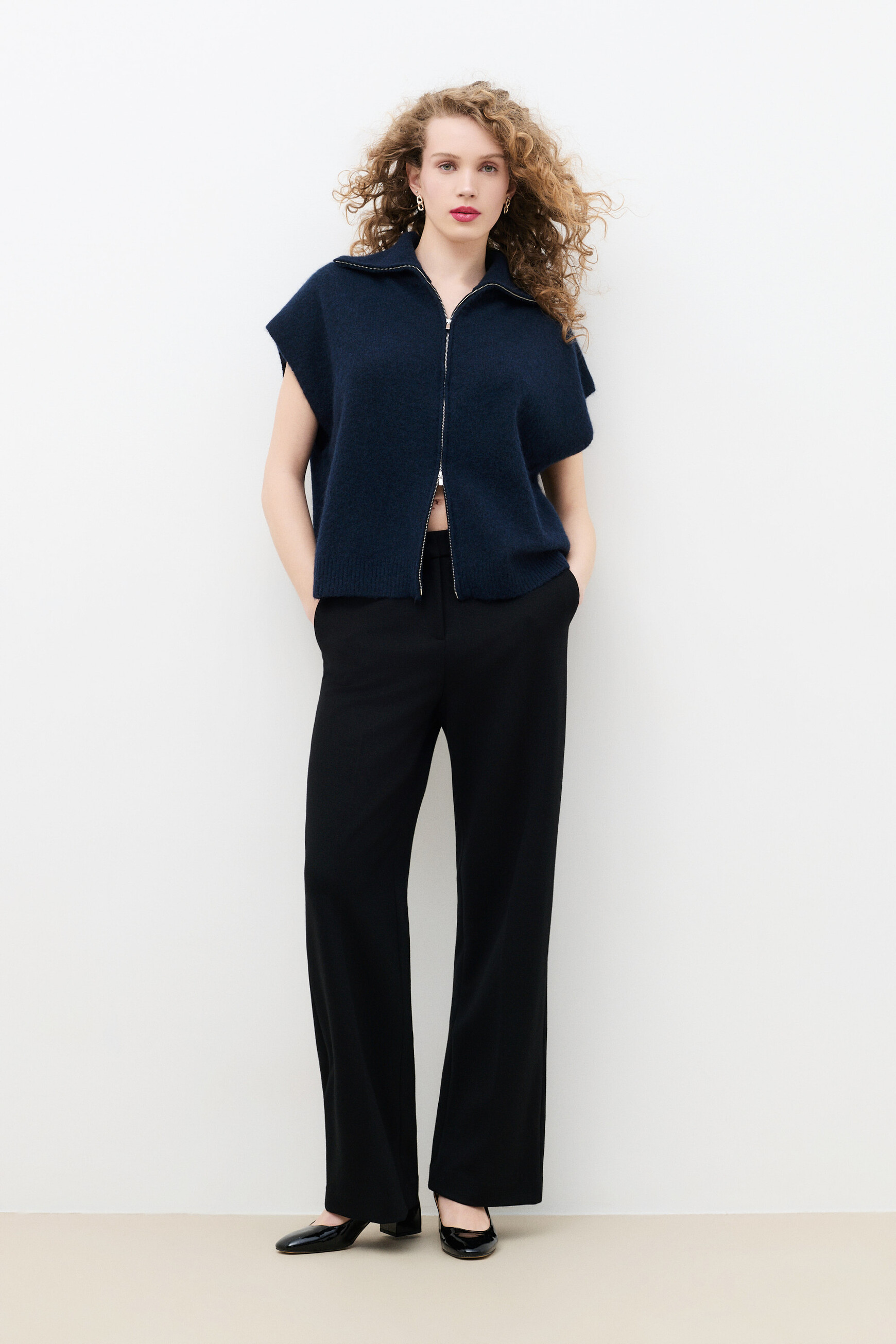 Mitch cardigan navy blue woman