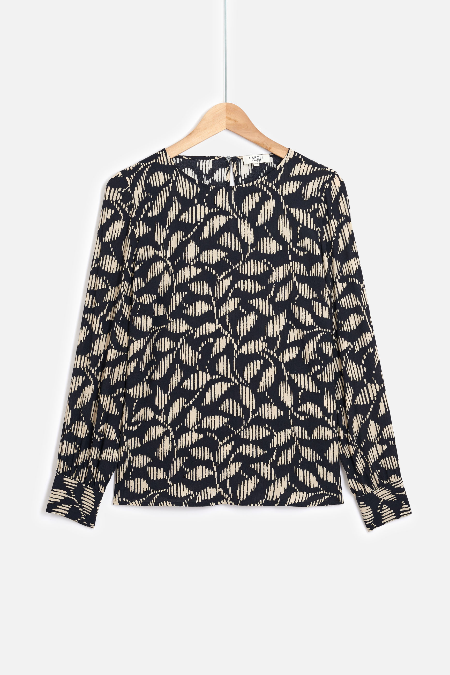 blouse lena a motifs noir femme blouse lena à motifs noir femme