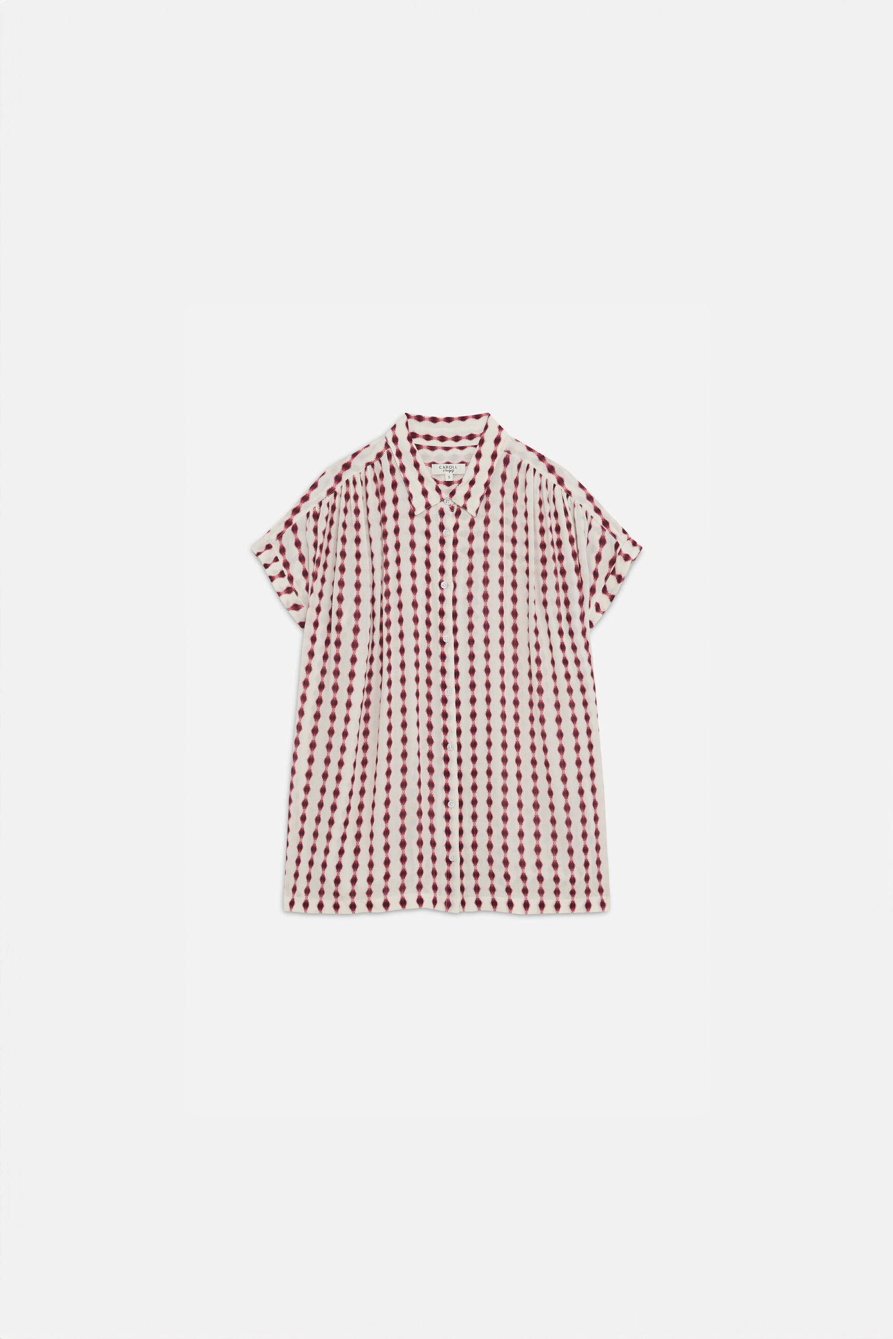 carma shirt dark red woman