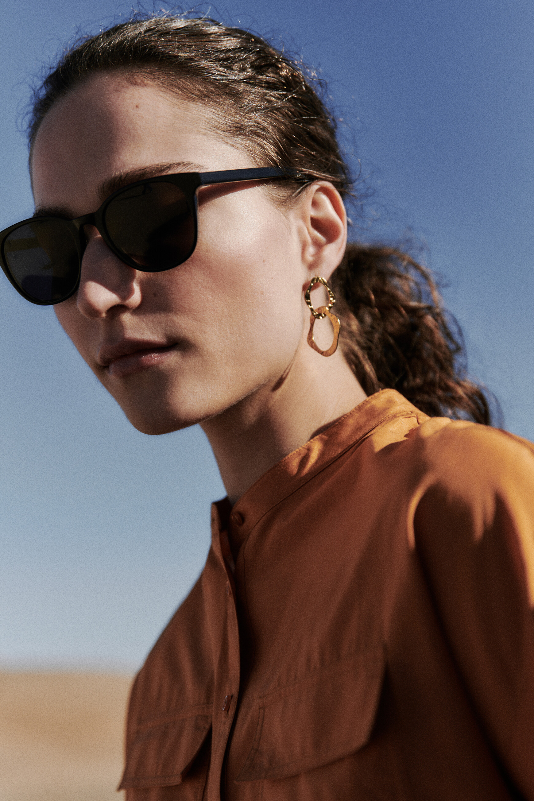 Bluse Allan hellorange damen