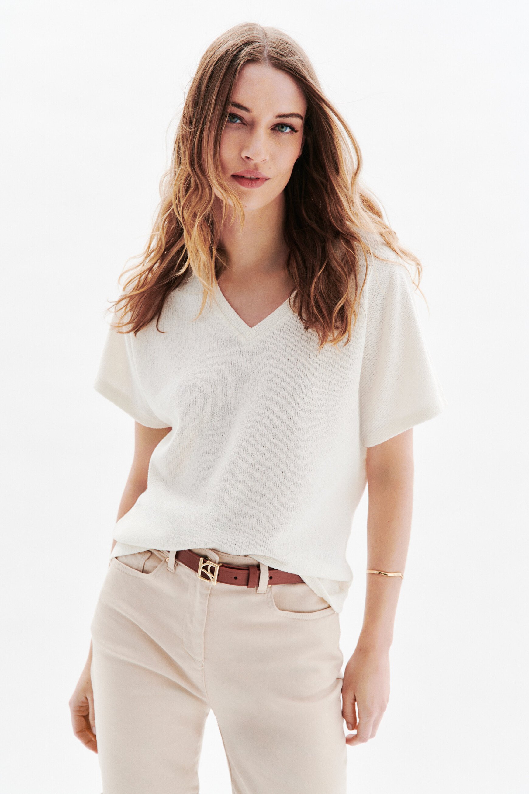 t shirt tmiguel ecru femme T-shirt Tmiguel ecru femme
