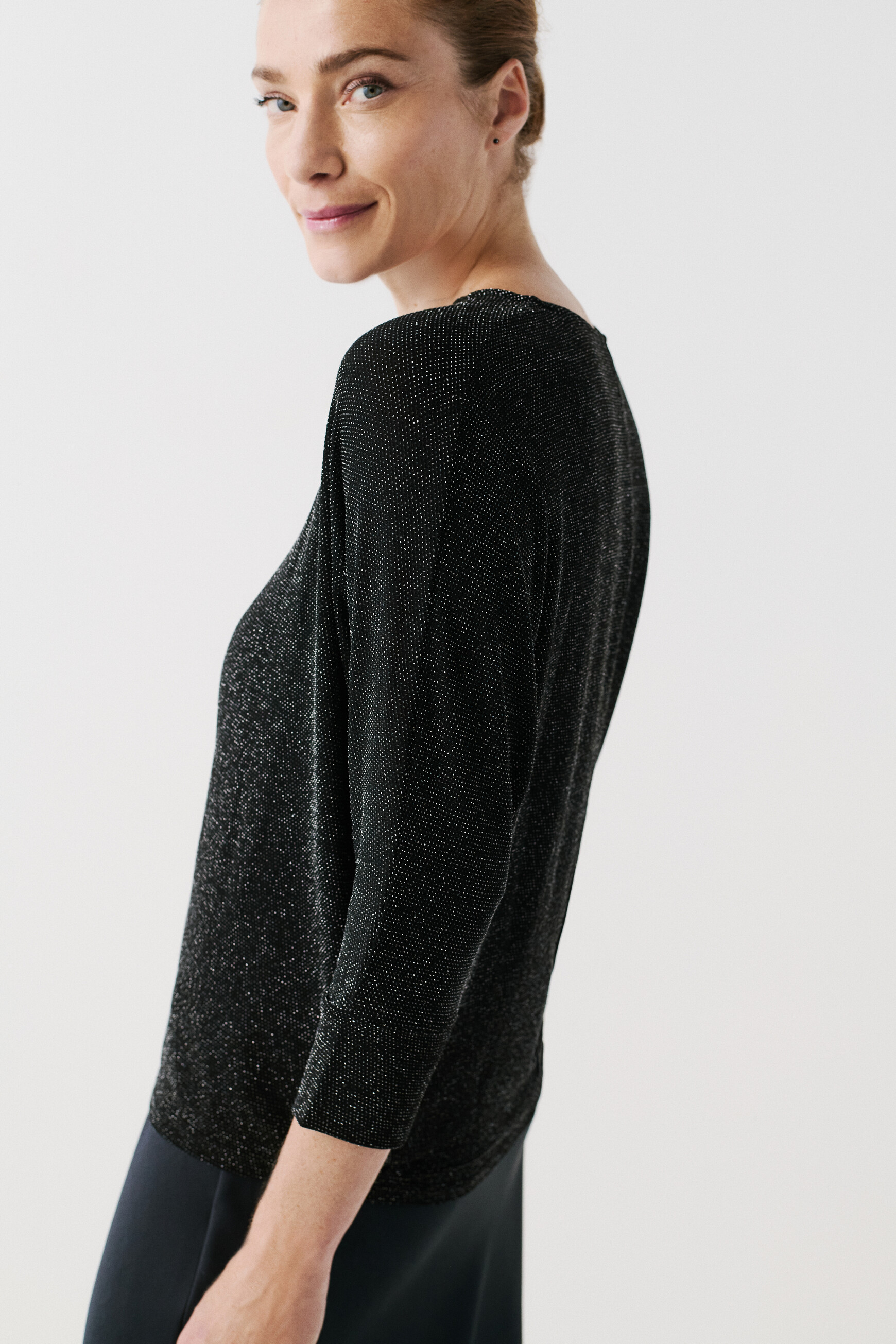☆美品☆VEILANCE FINIAL SHIRT WOMEN BLACK XS Franny t-shirt silver grey woman