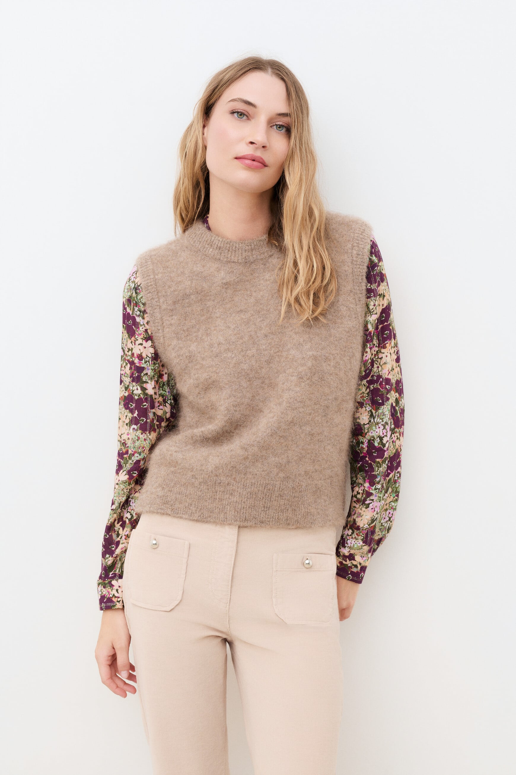 Maglione Mdoug marrone chiaro donna