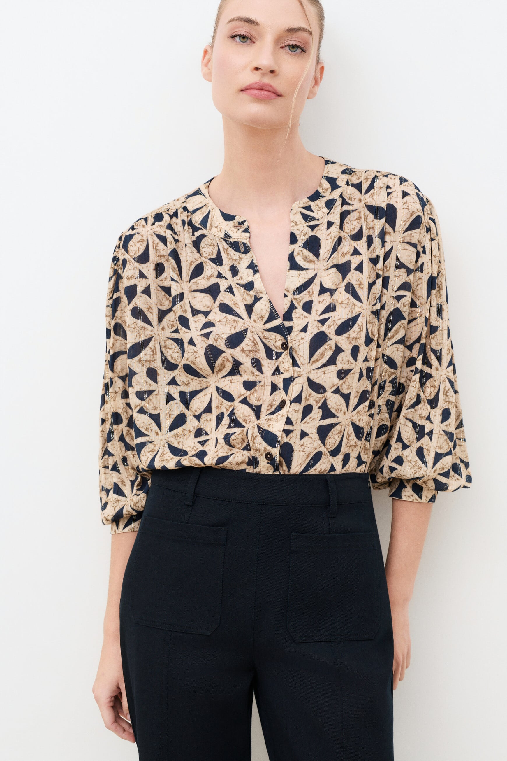 Trousers Pharrison navy blue woman