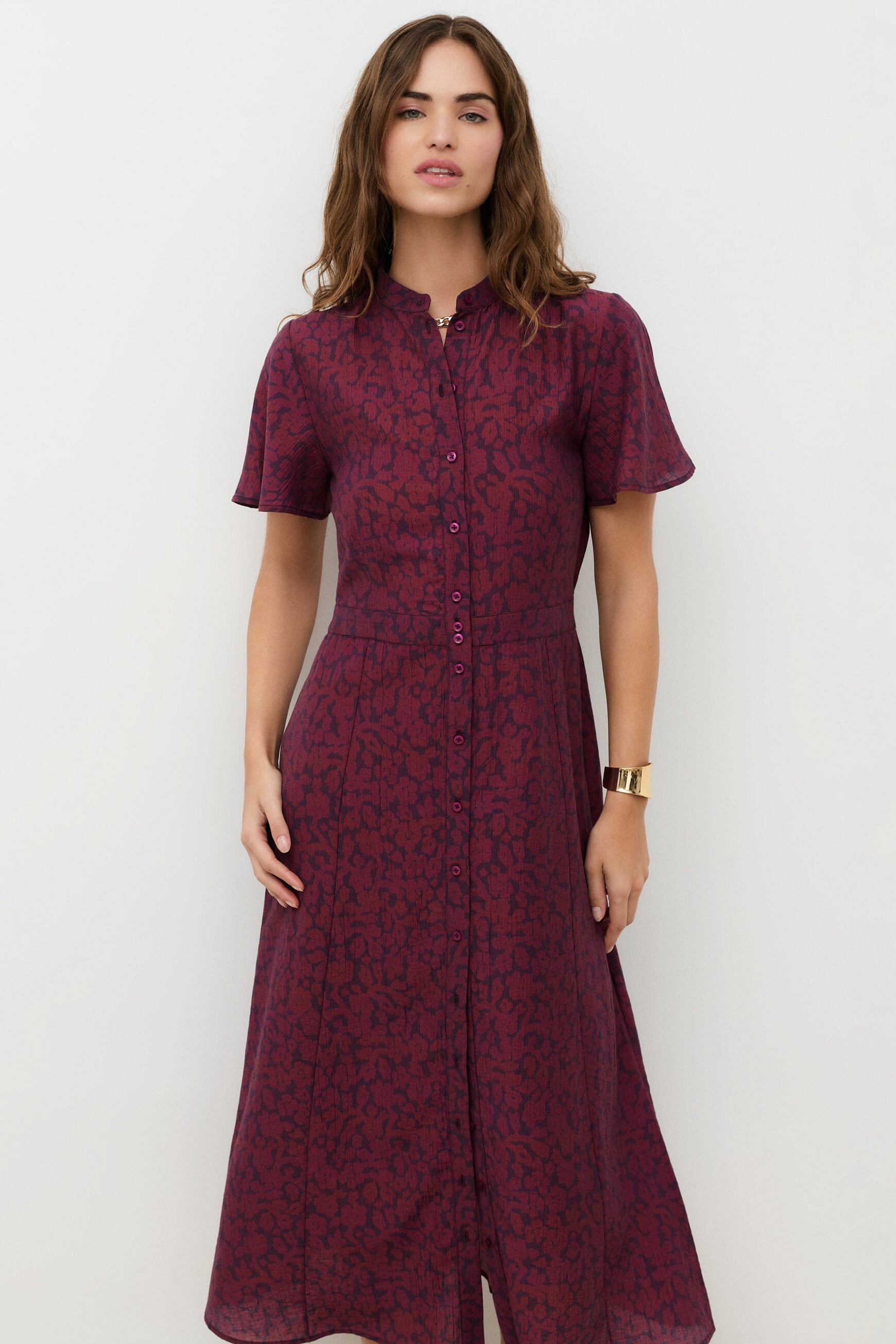 Radison dress burgundy woman