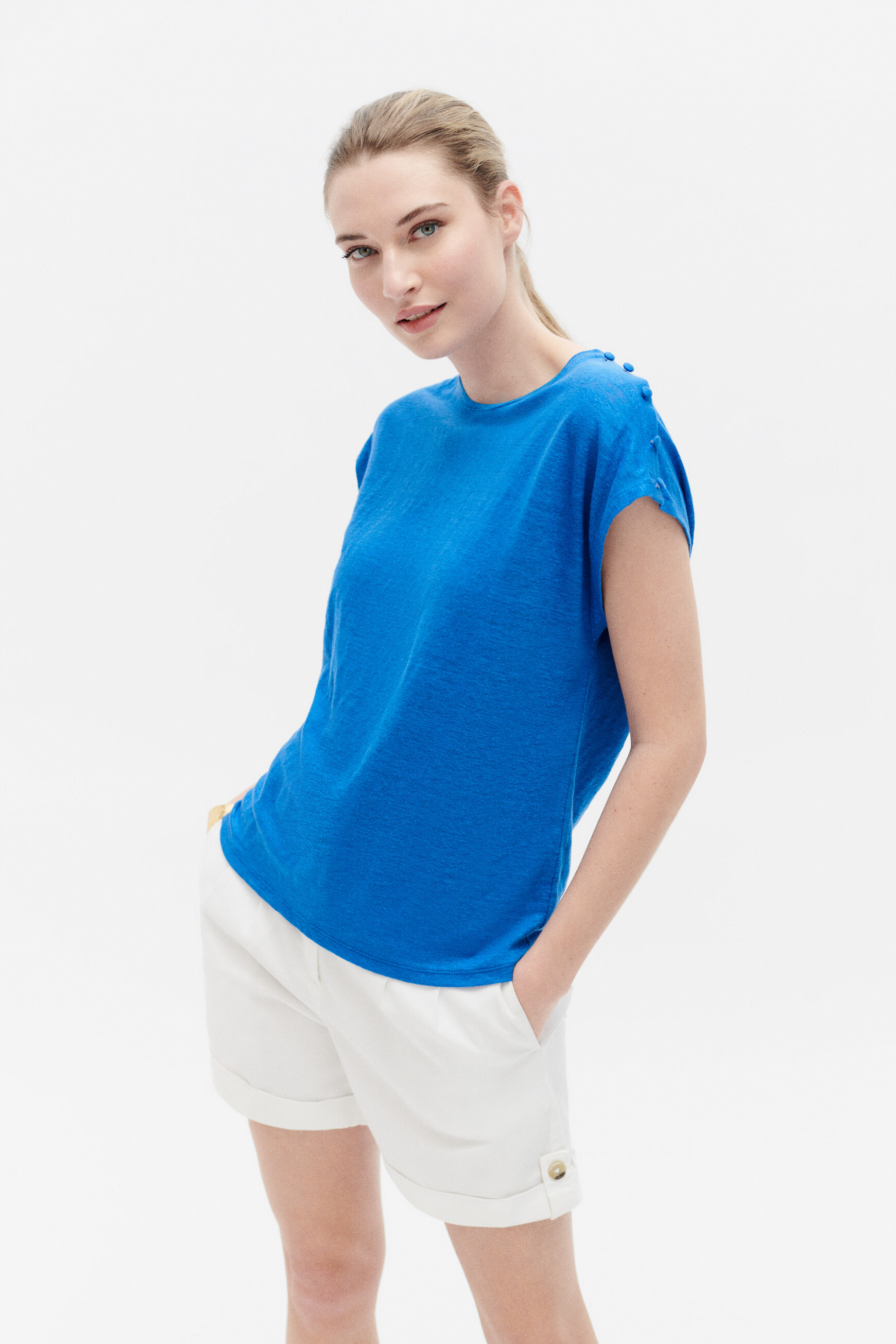 tshirt kate bleu electrique femme tshirt kate bleu electrique femme