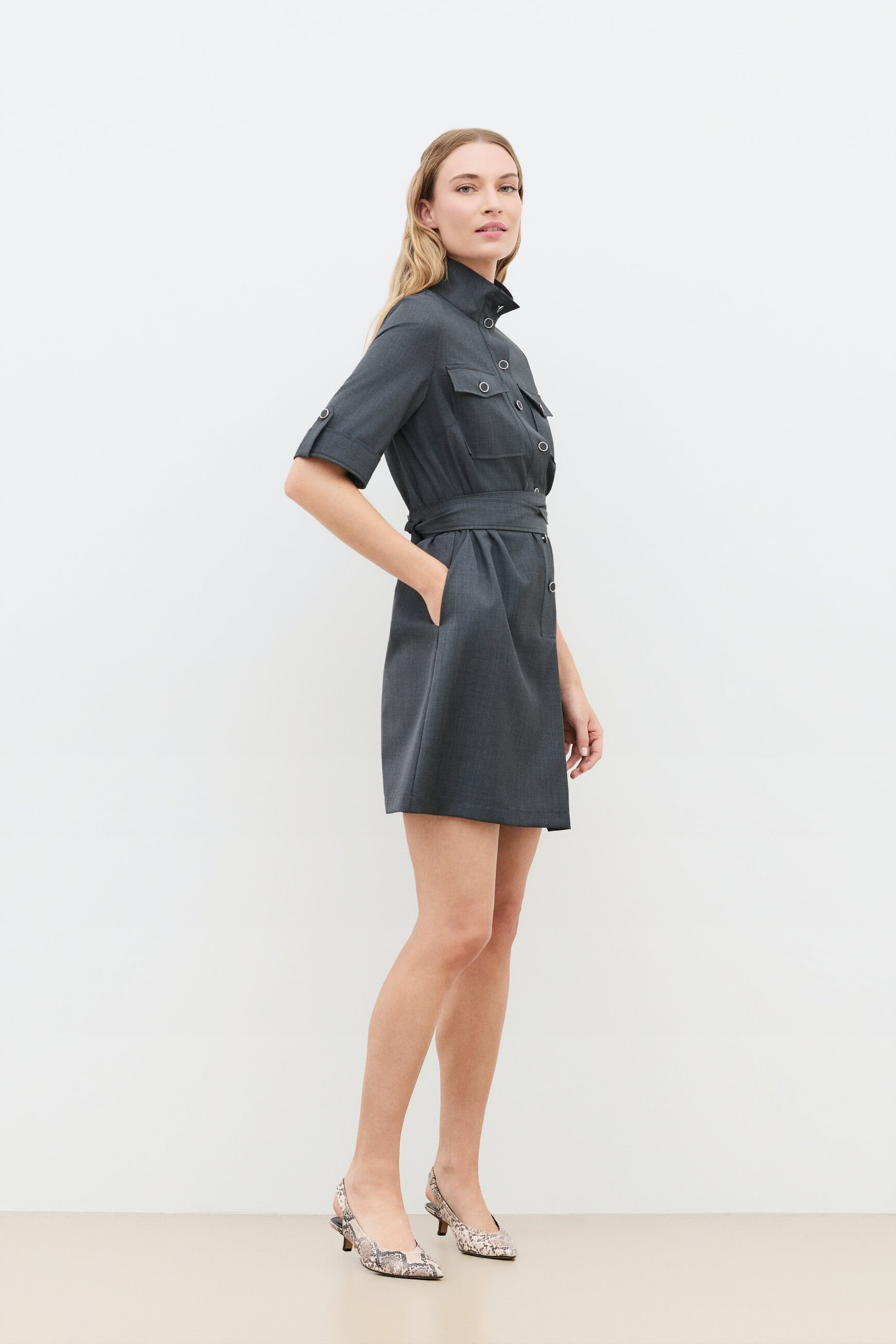 Kleid Renelia grau damen