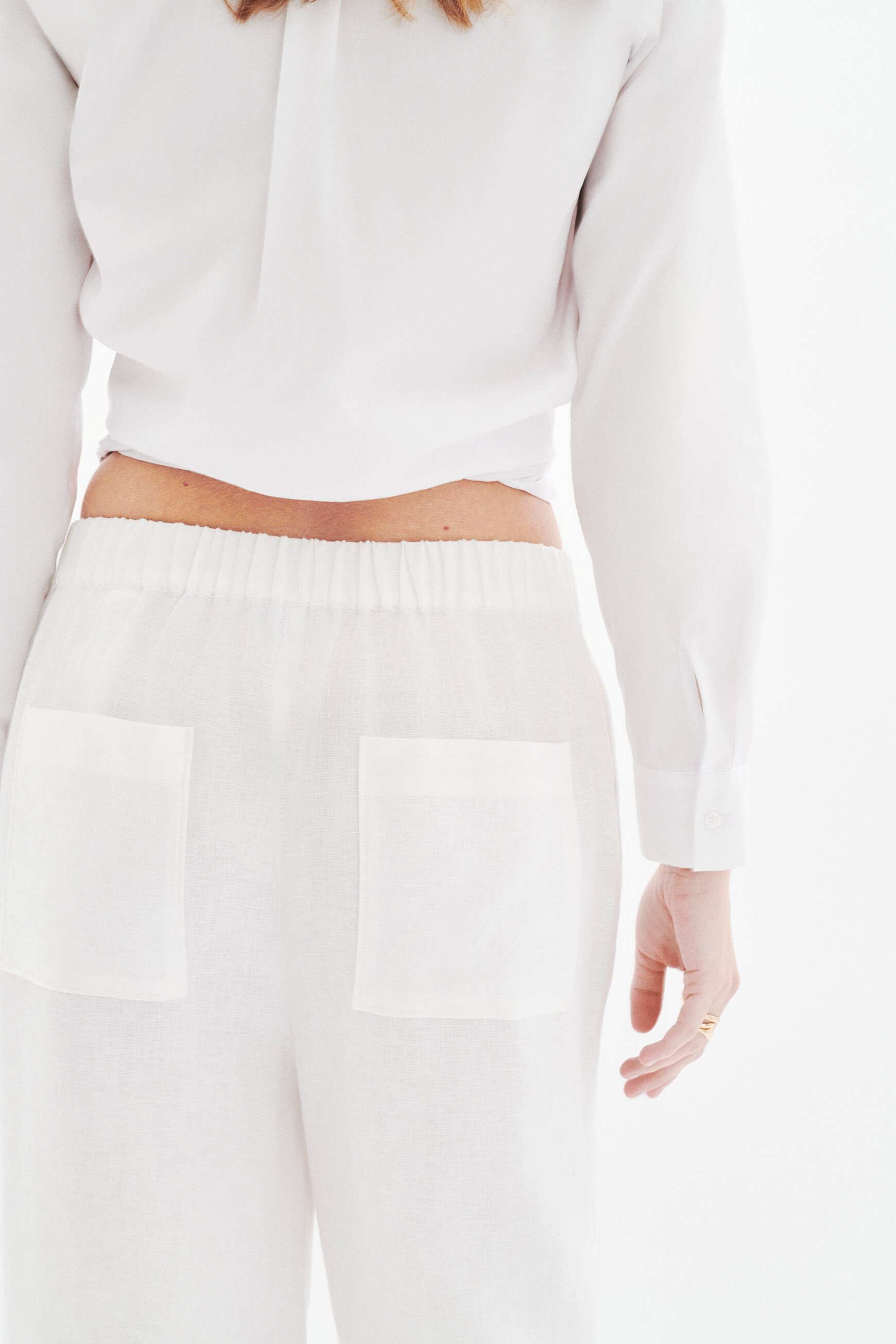 hose pandi 100 leinen weiss damen Hose Pandi 100% Leinen weiss damen