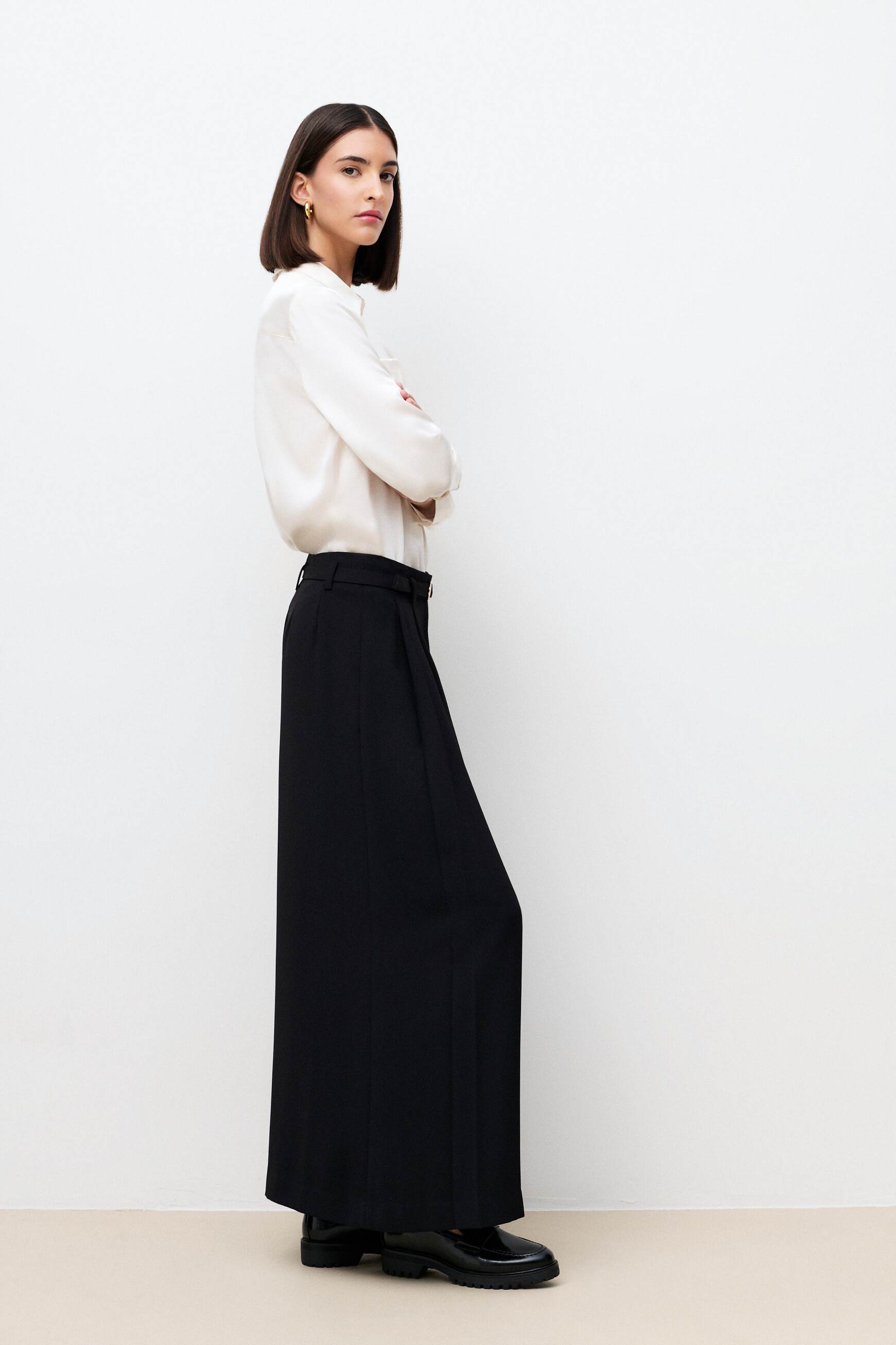 Pantalon Pinceau noir femme