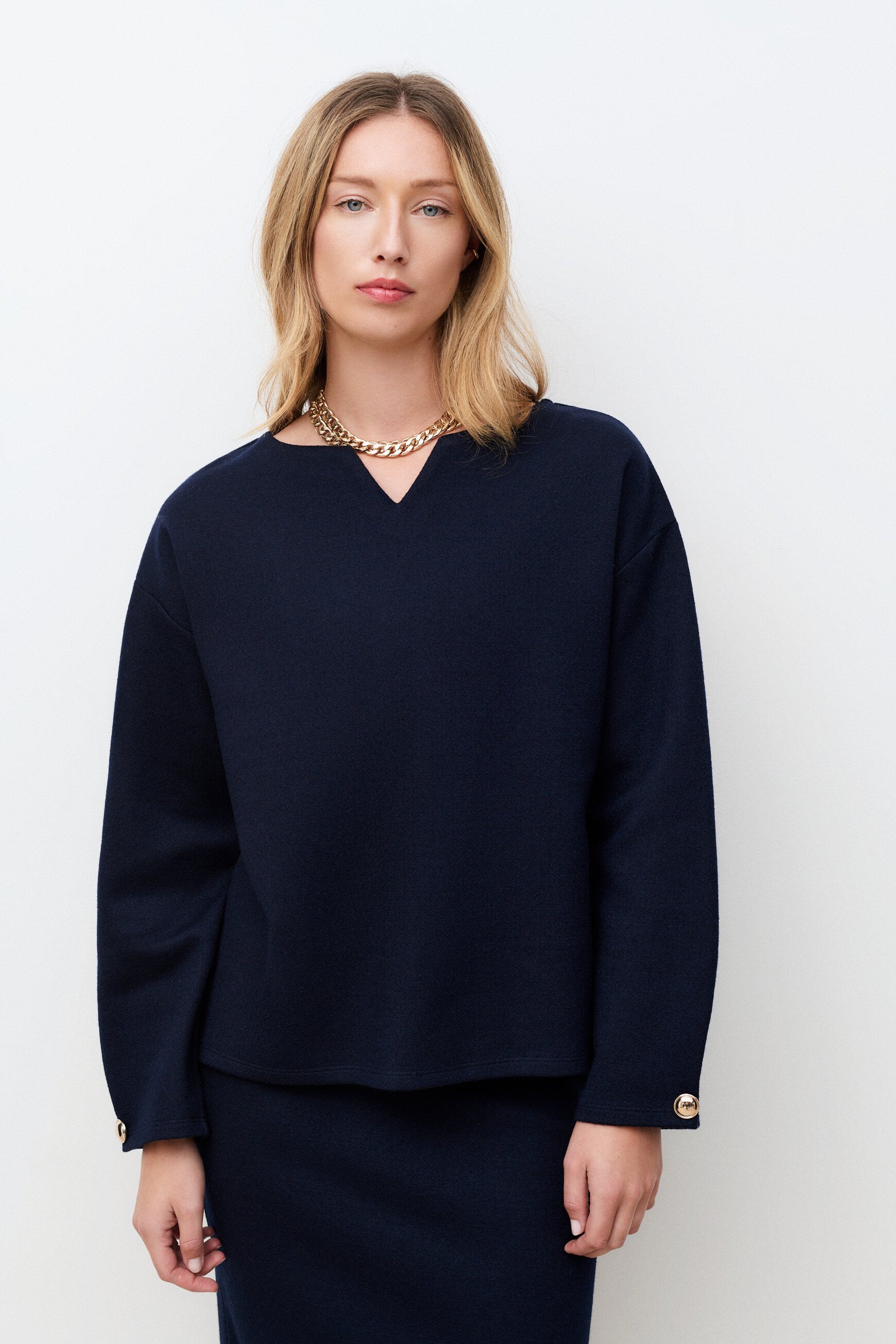 T-shirt Tninie bleu marine femme