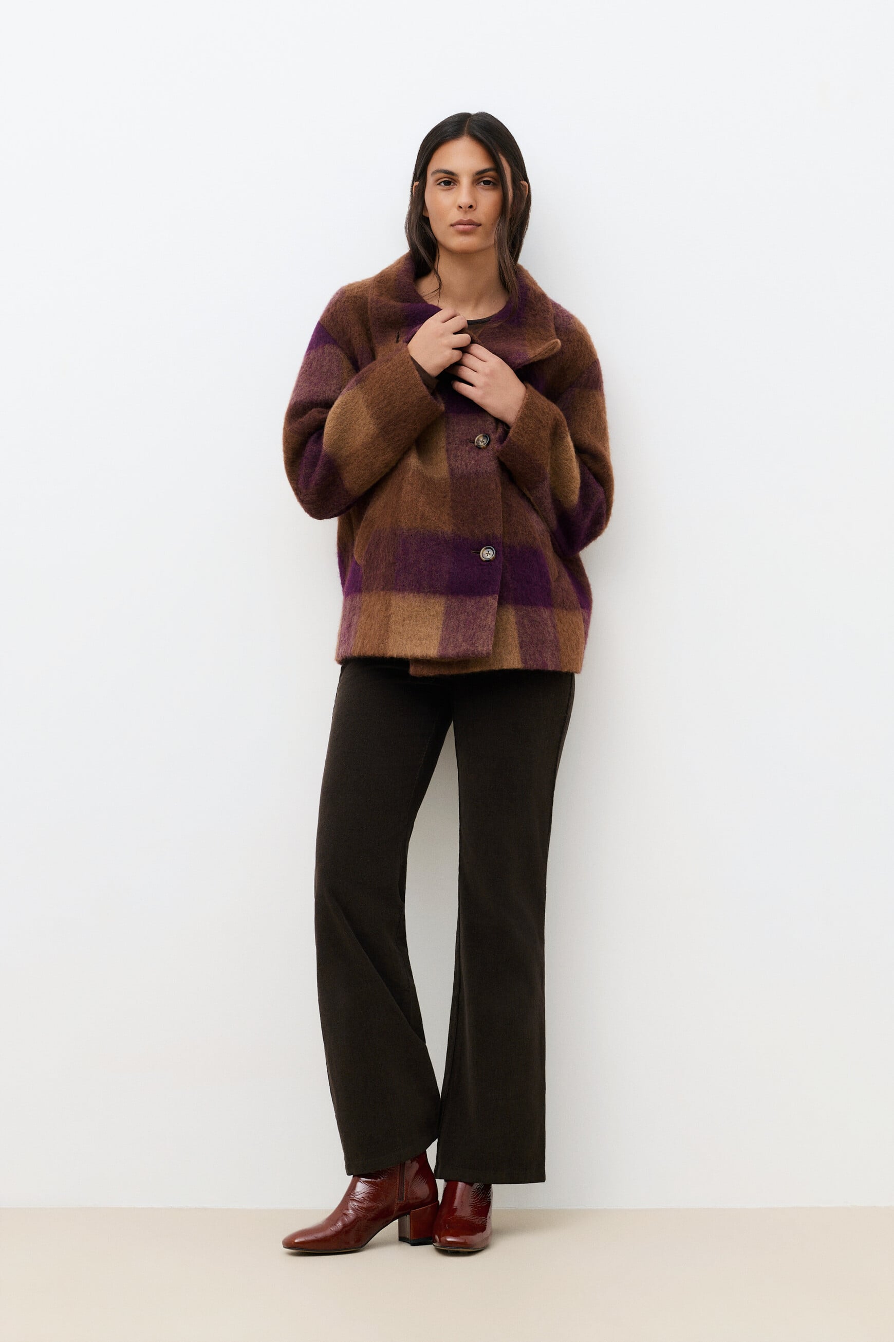 Gcometecarreau2 coat plum woman