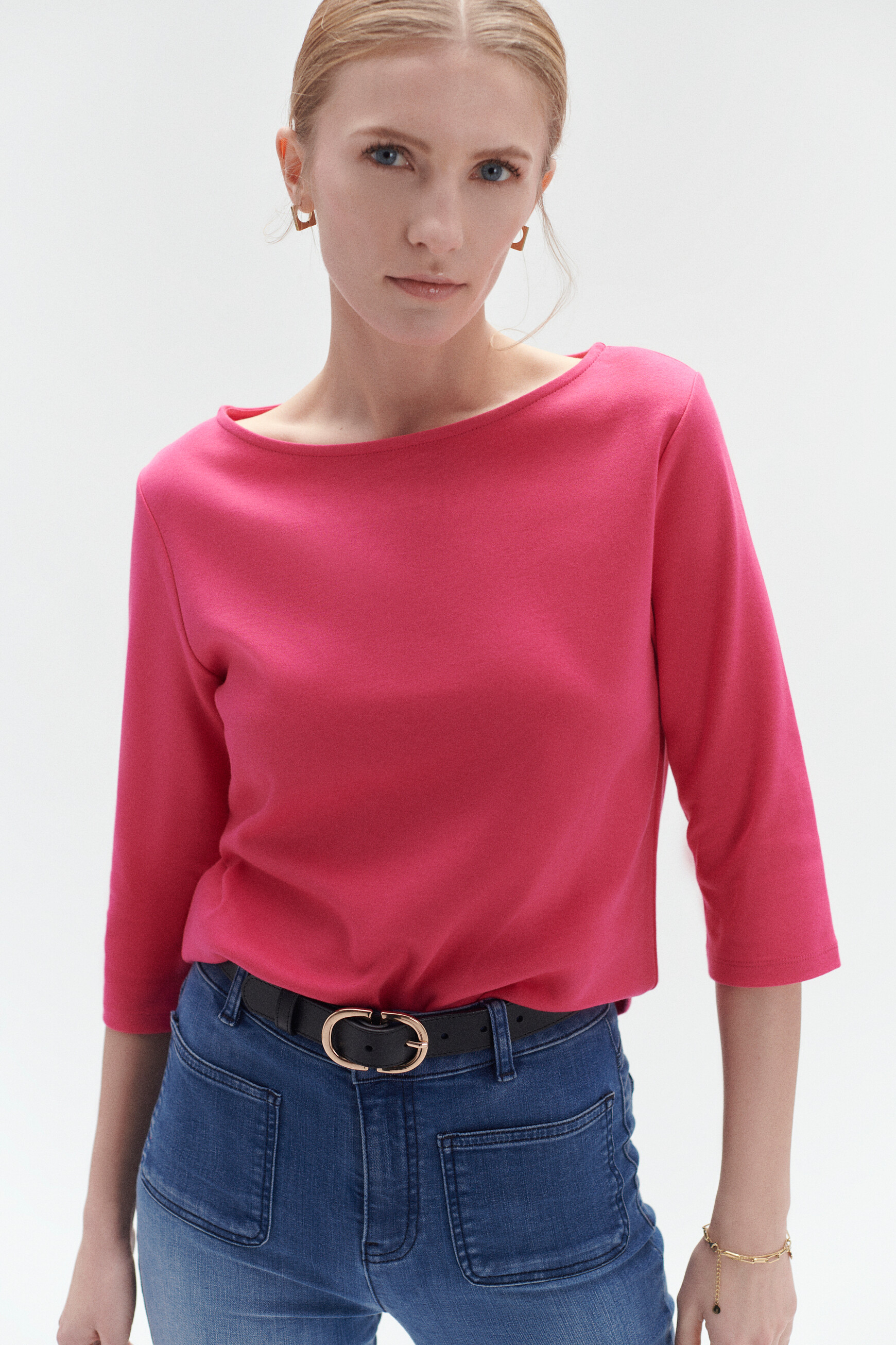 t shirt olympe rose fushia femme t-shirt olympe rose fushia femme