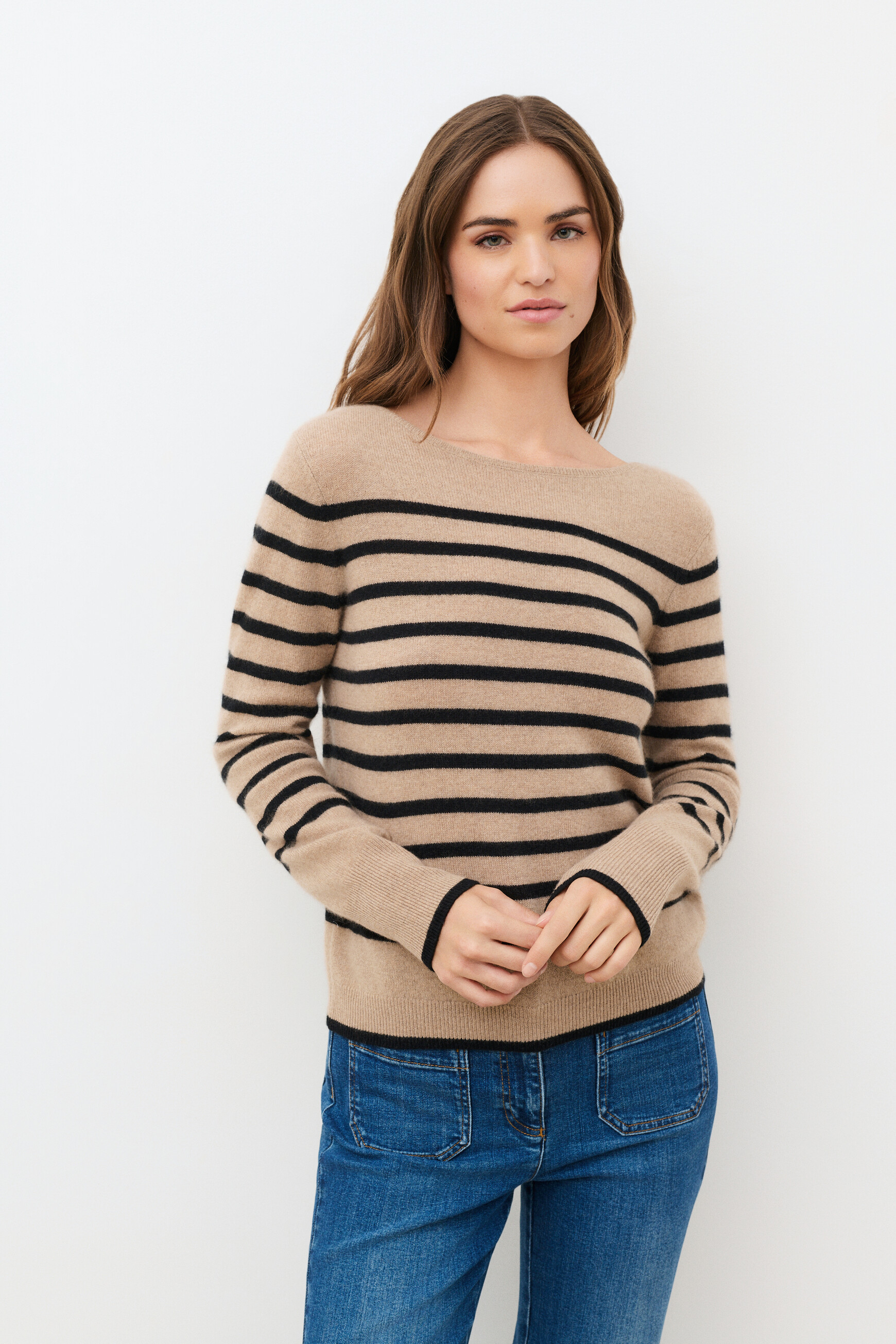 Mzoely 100% cashmere sweater sand woman