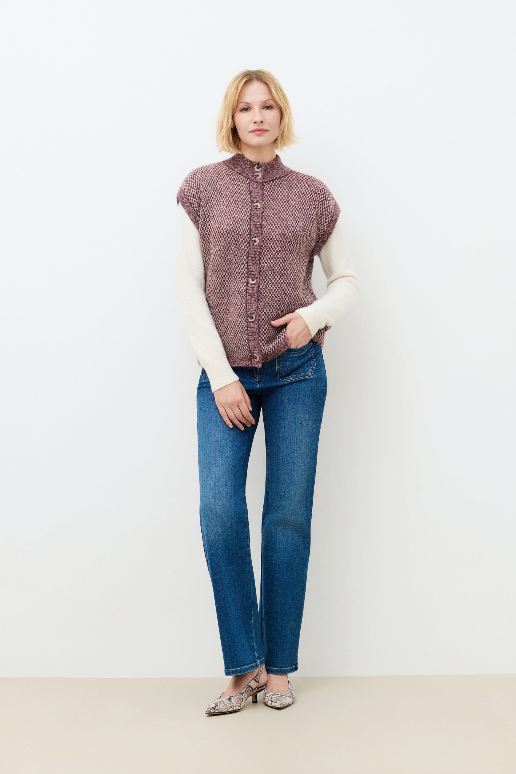 Micky cardigan burgundy woman