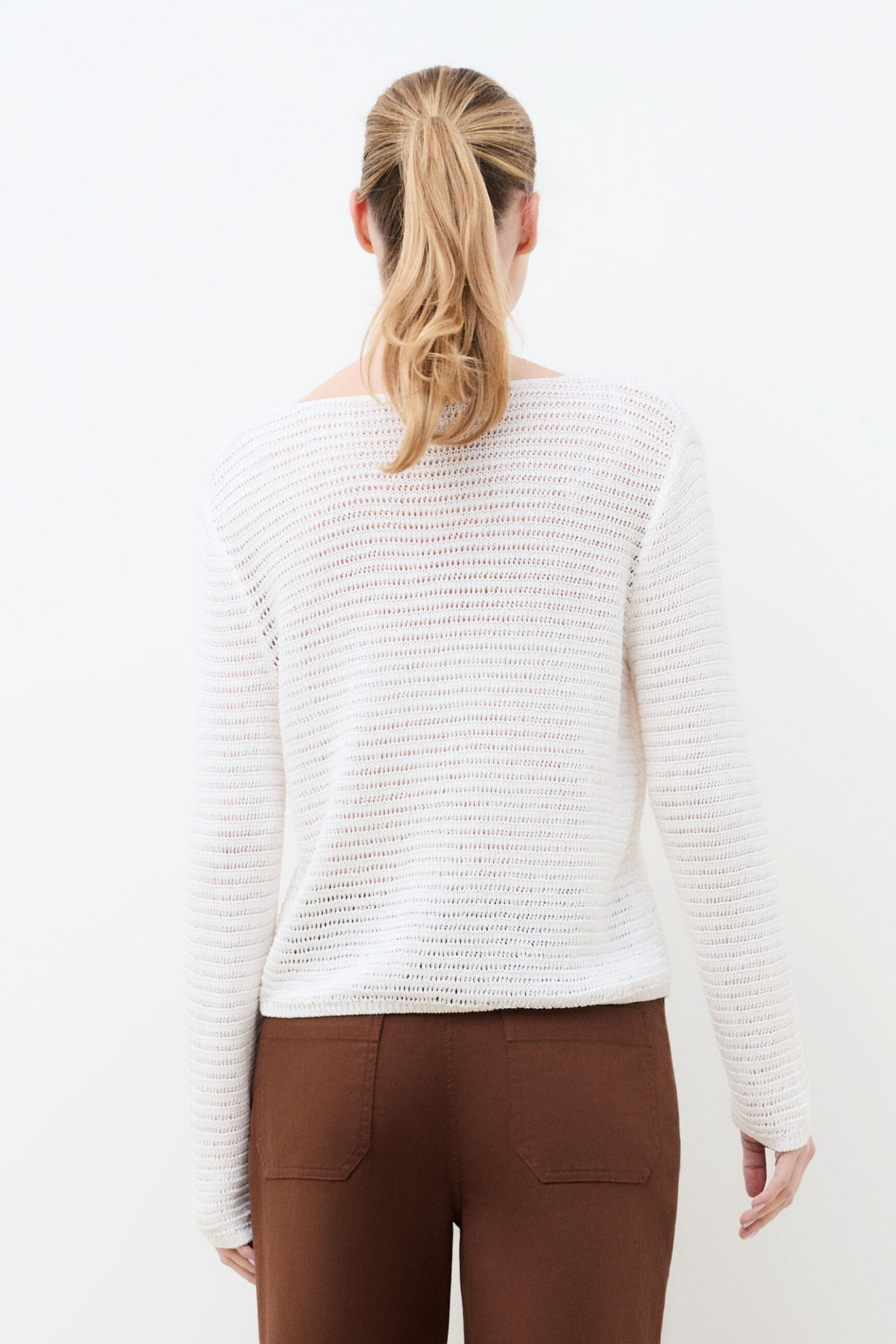 Pull Maldives blanc femme