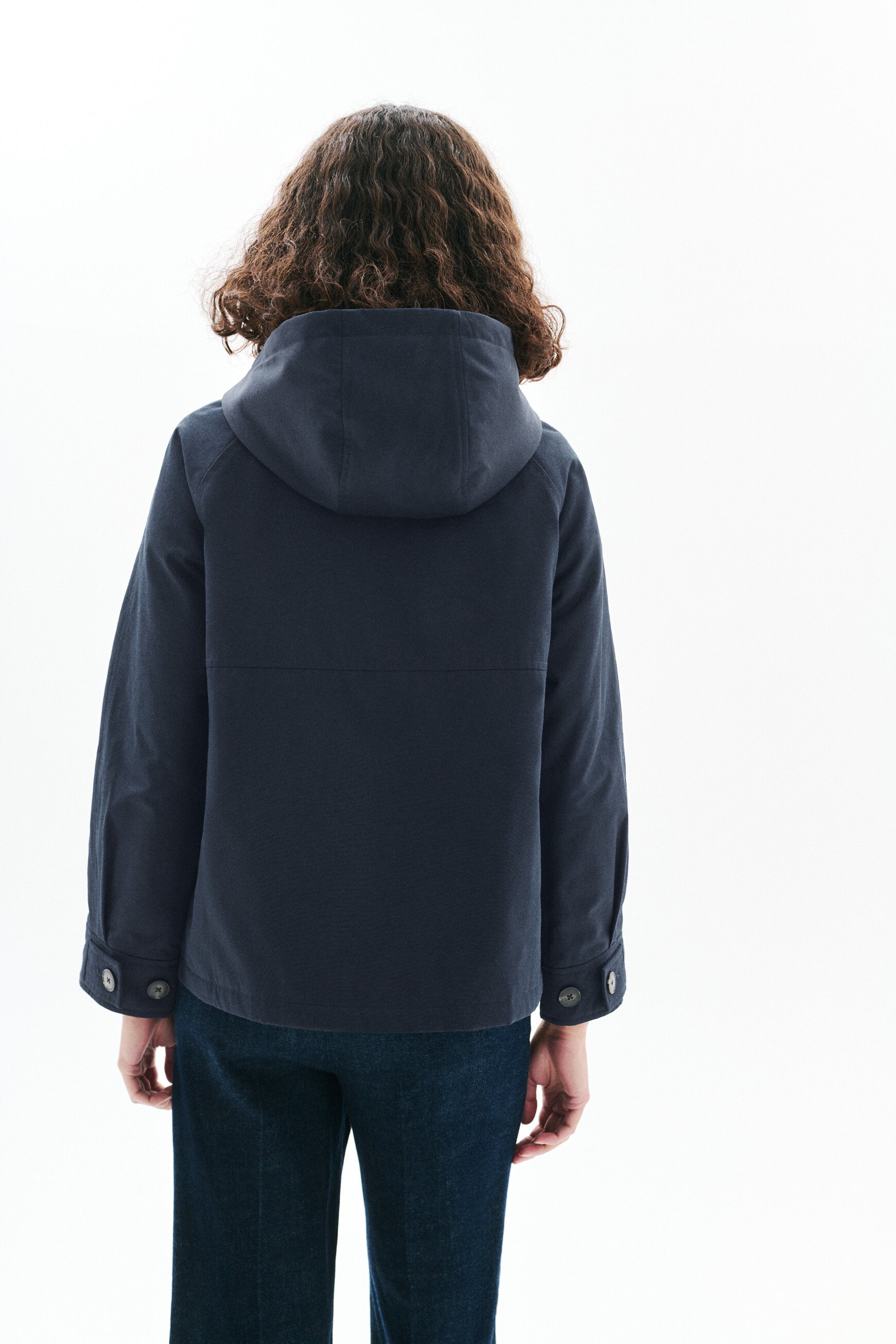 Parka Ginie azul marino mujer