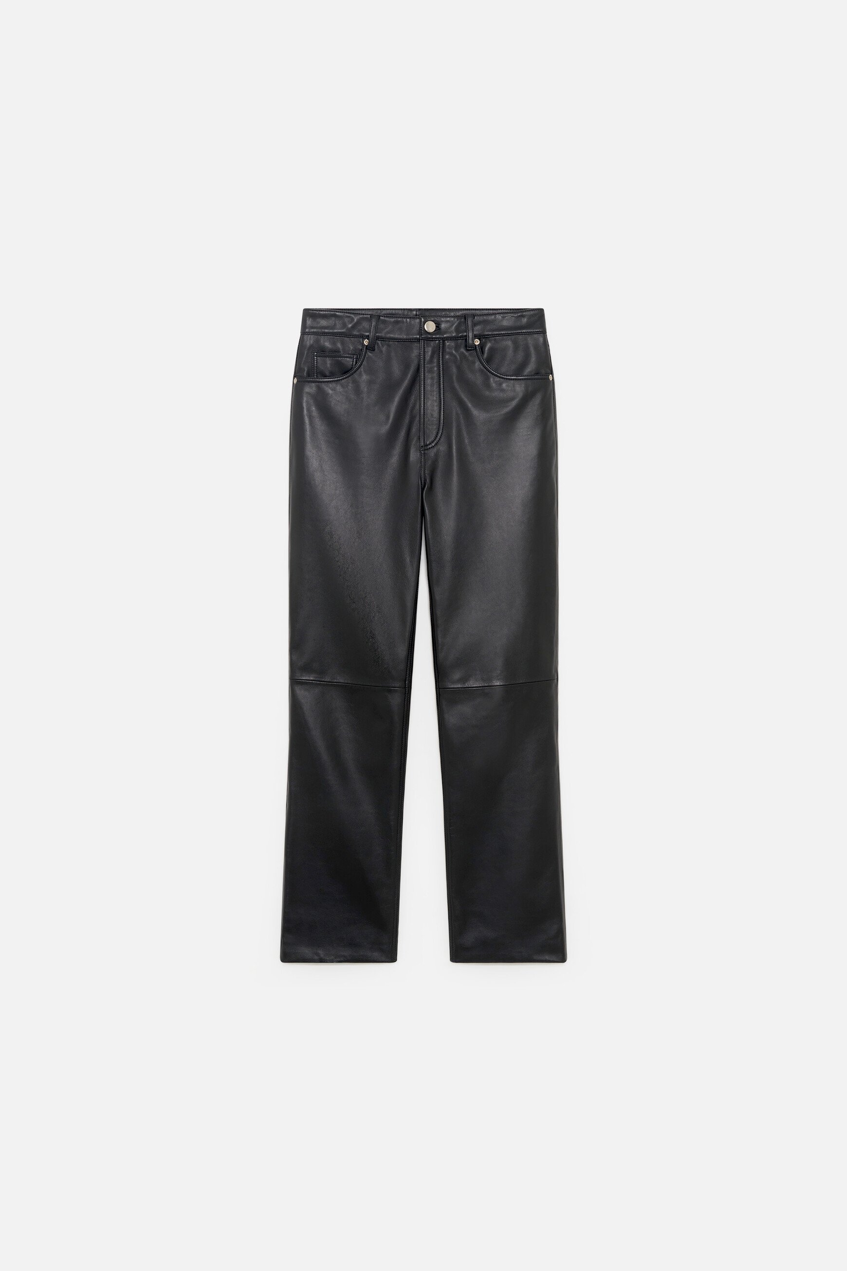 pantalon parmy en cuir noir femme Pantalon Parmy en cuir noir femme