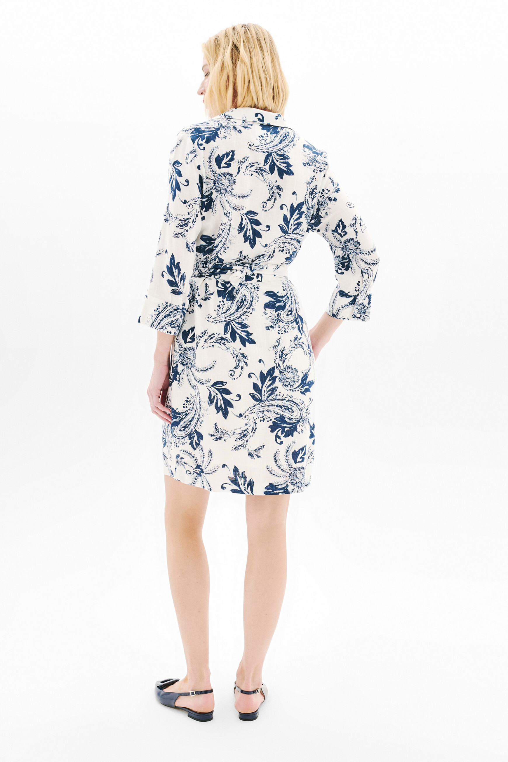 Rlaurane dress ivory woman