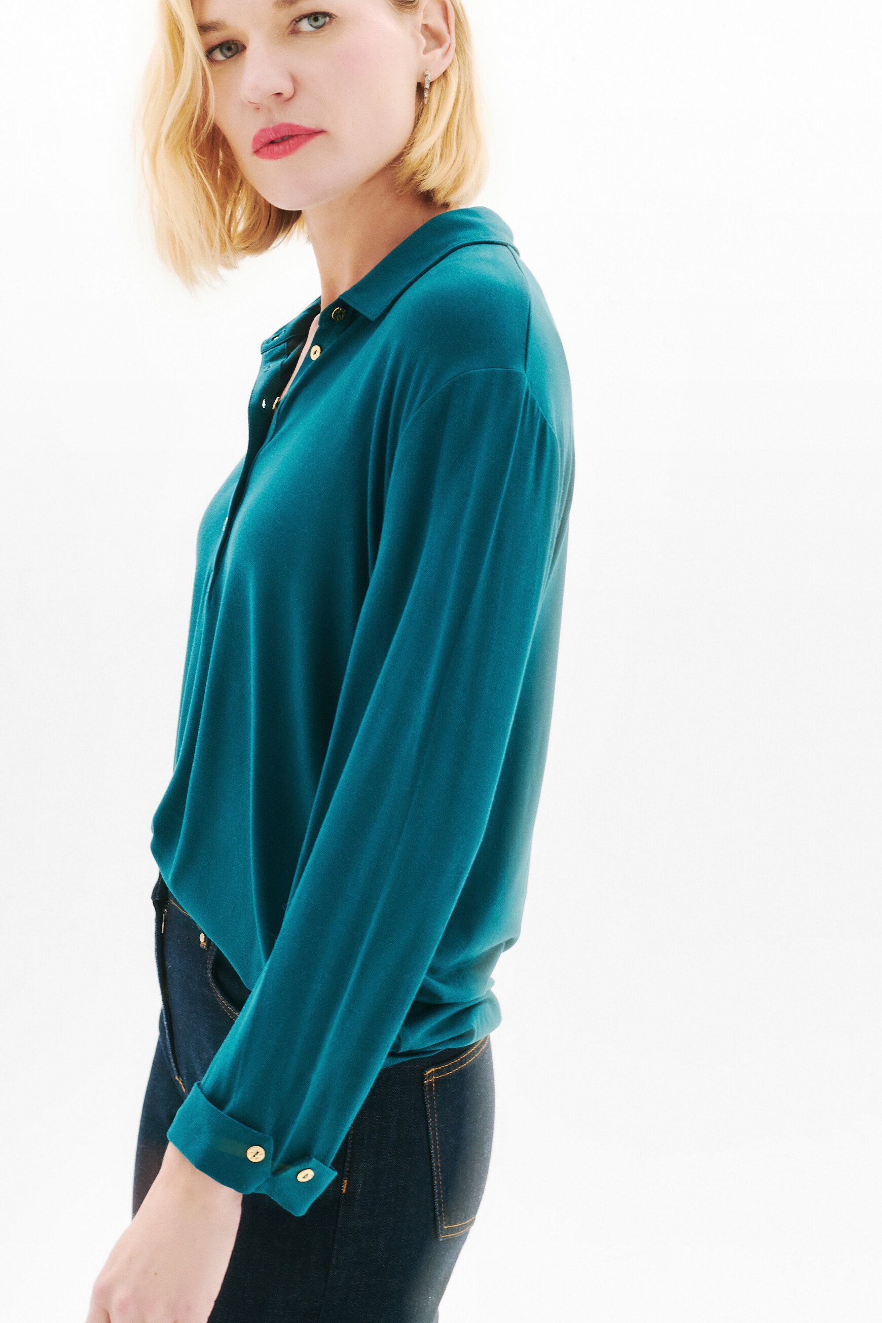 tnina t shirt teal woman Tnina t-shirt teal woman