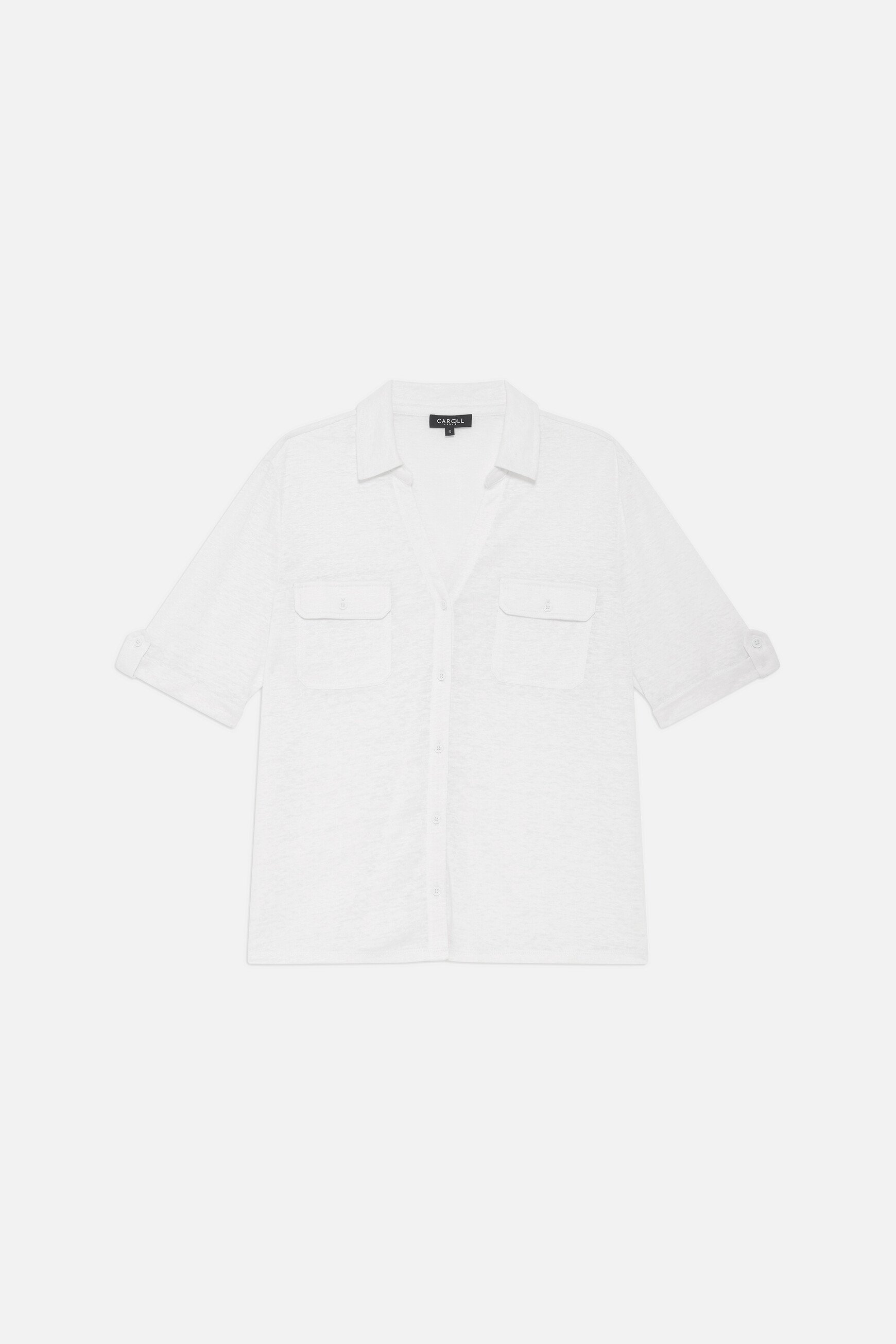 chemise estela 100 lin ecru femme chemise estela 100% lin ecru femme