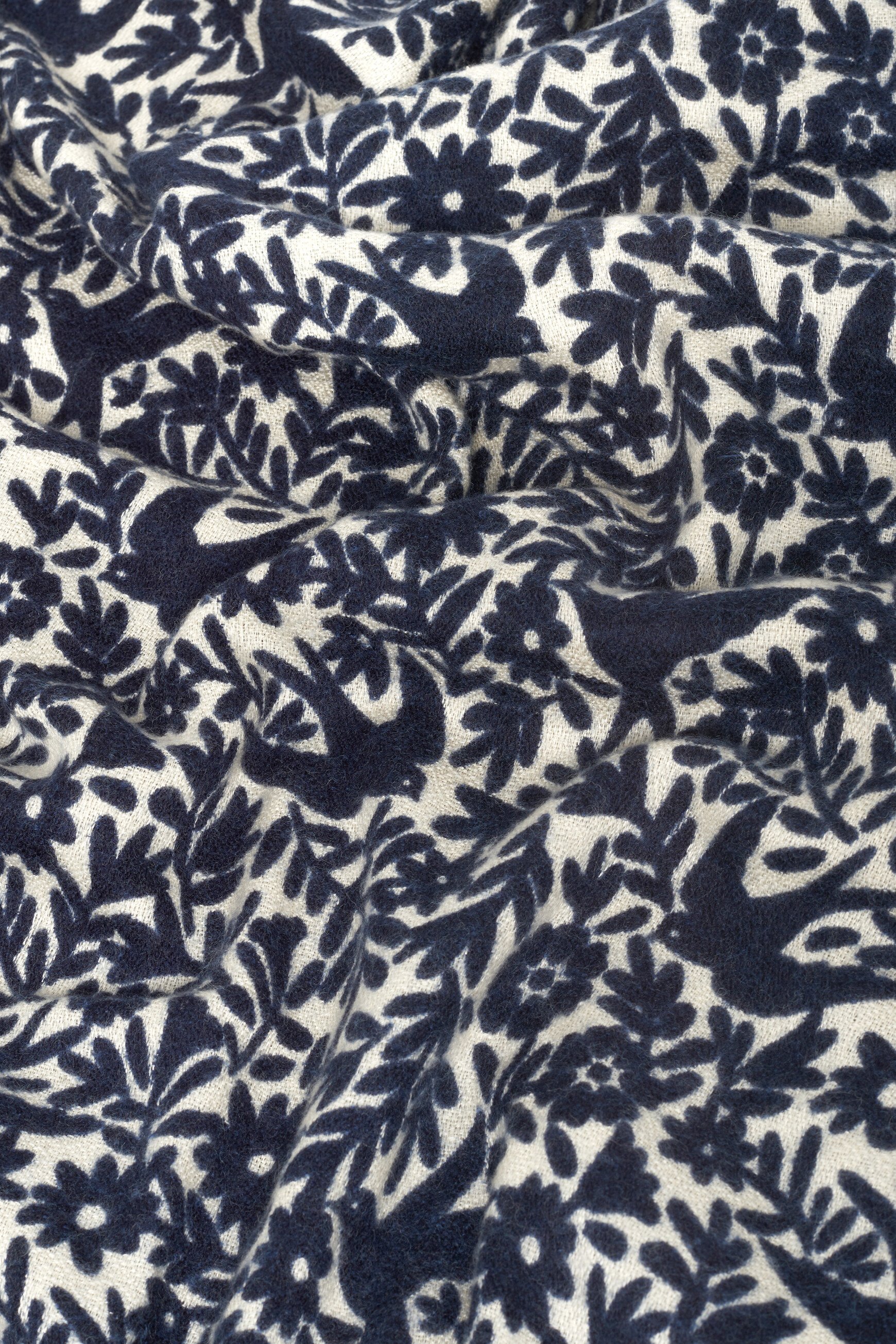 Ines scarf navy blue woman