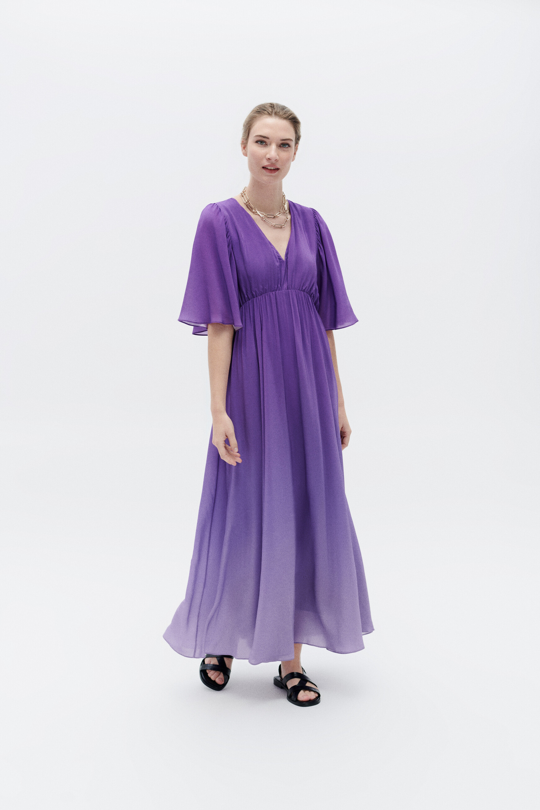Robe rebeca violet femme