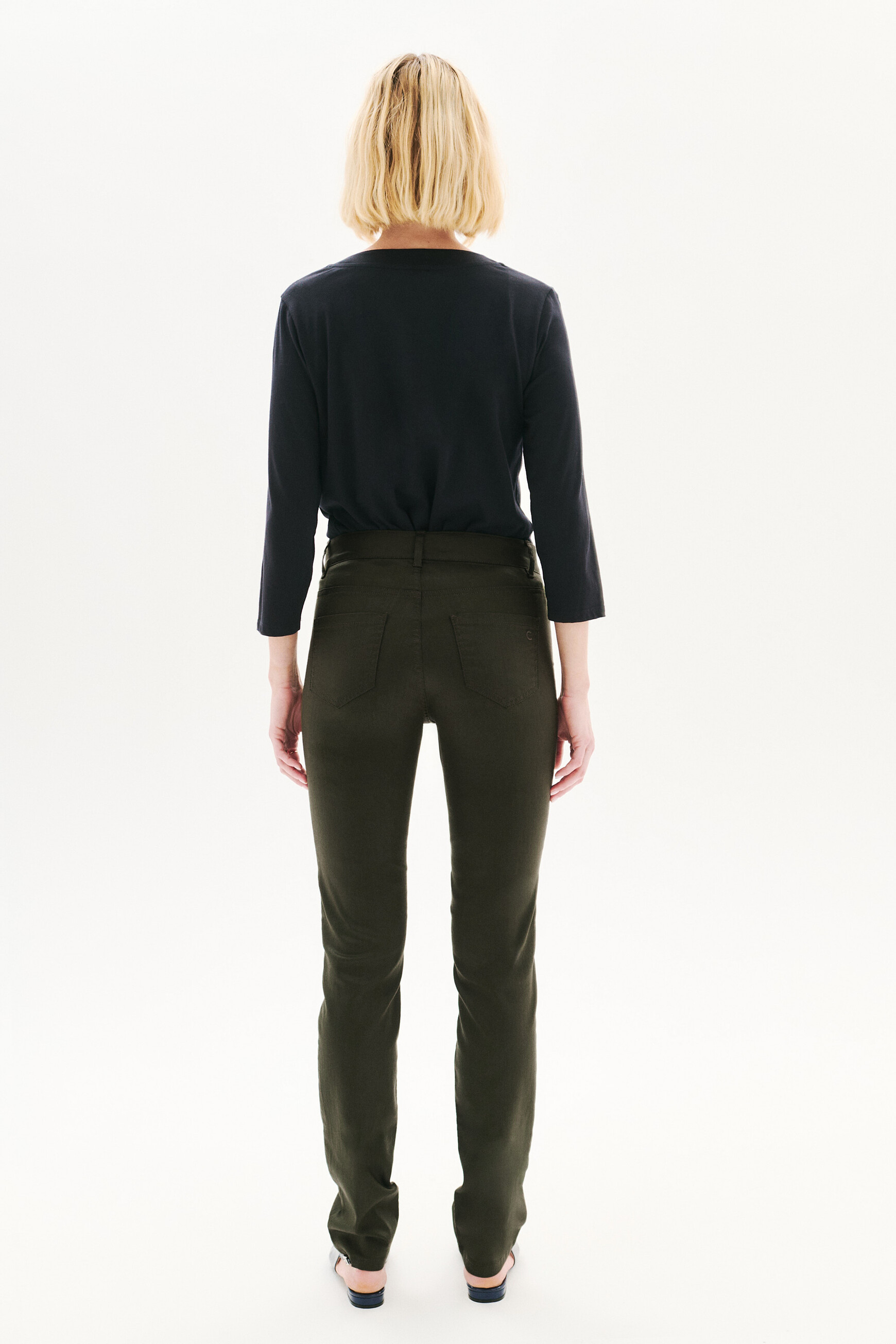 Pantalon Pbradley vert kaki femme
