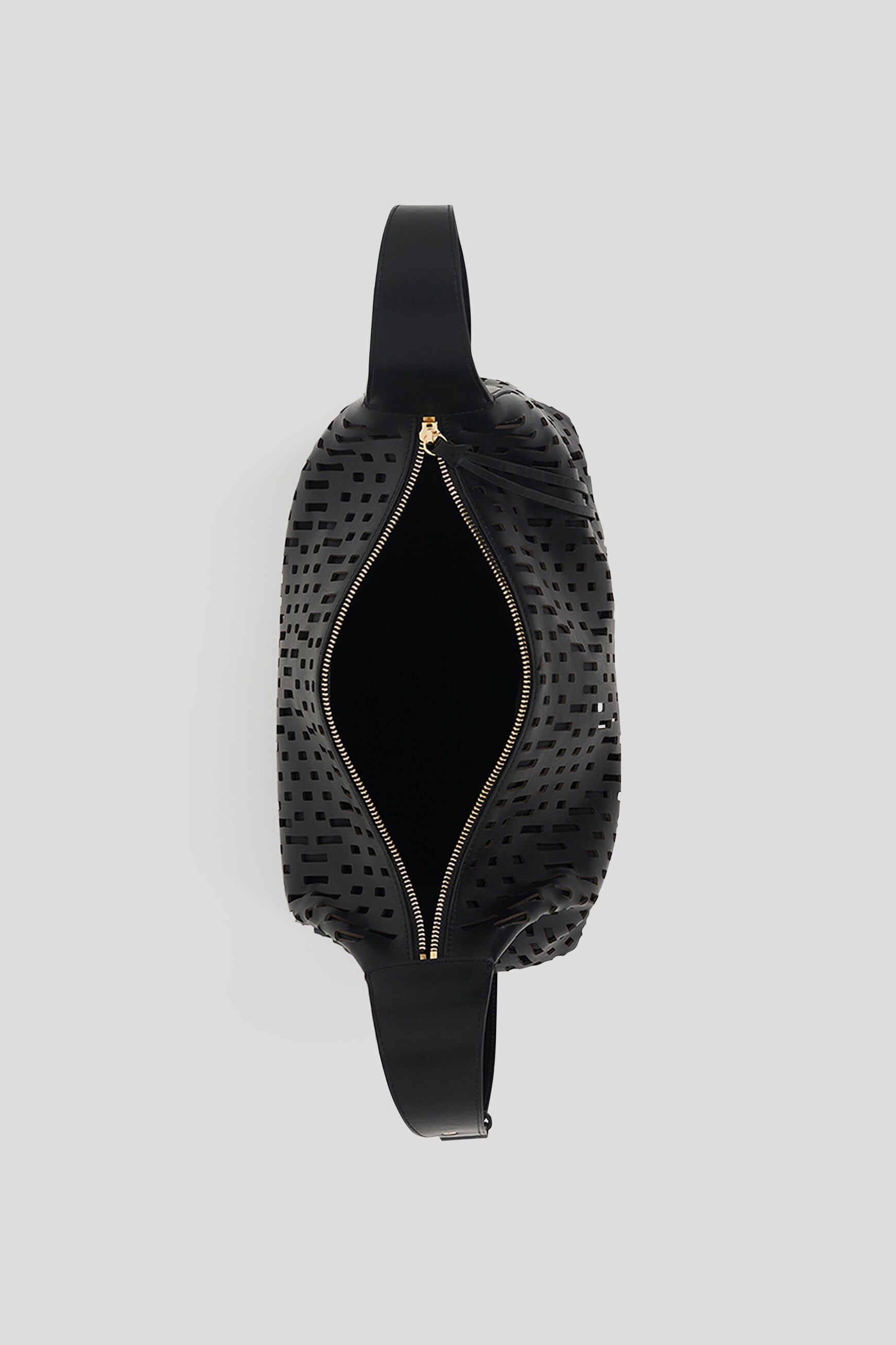 Soalia leather bag black woman